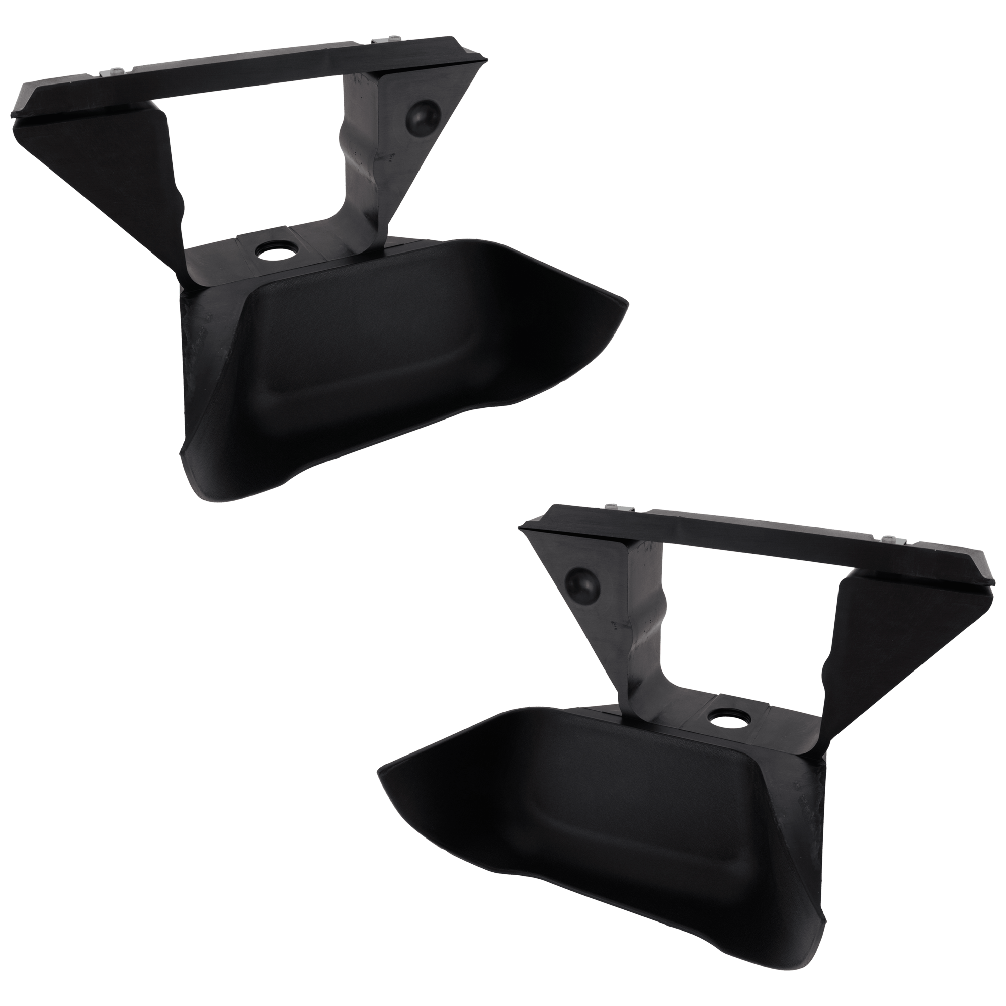 AM SILVERADO SIERRA 05-06 AVALANCHE 02-06 FRONT BUMPER TOW HOOK COVER RH AND LH Black Plastic 02-06 w o Body Cladding Base Hybrid LS LS LT Models SKU SET RC01440011 Partslink GM1029113 GM1029114 OEM 10392477-10392478
