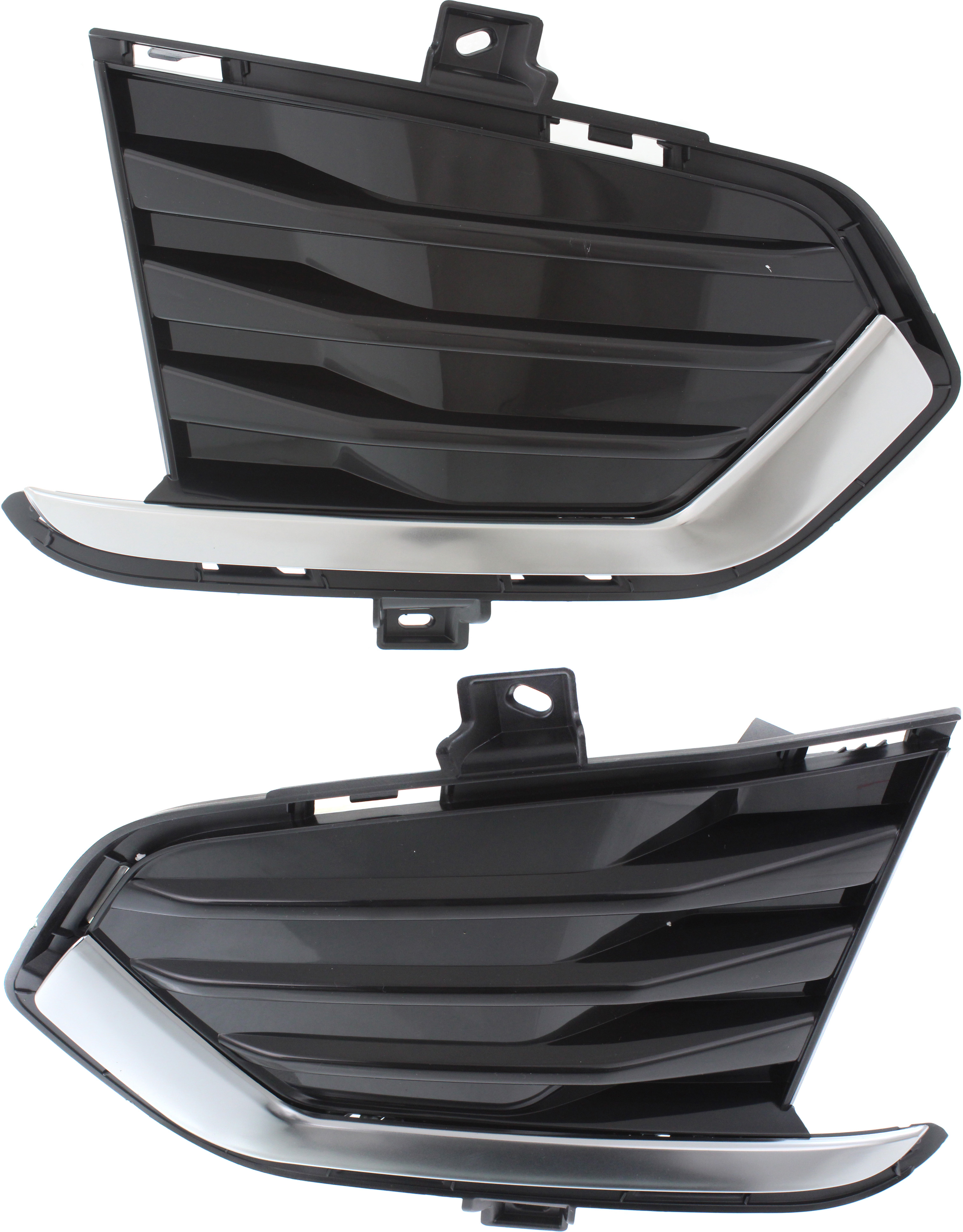 AM XT5-17-24 FRONT BUMPER GRILLE RH AND LH Black w Satin Chr Mldg 20-24 w or w o Auto Park Assist SKU SET RC01550003 Partslink GM1039205 GM1038205 OEM 84107961-84107960
