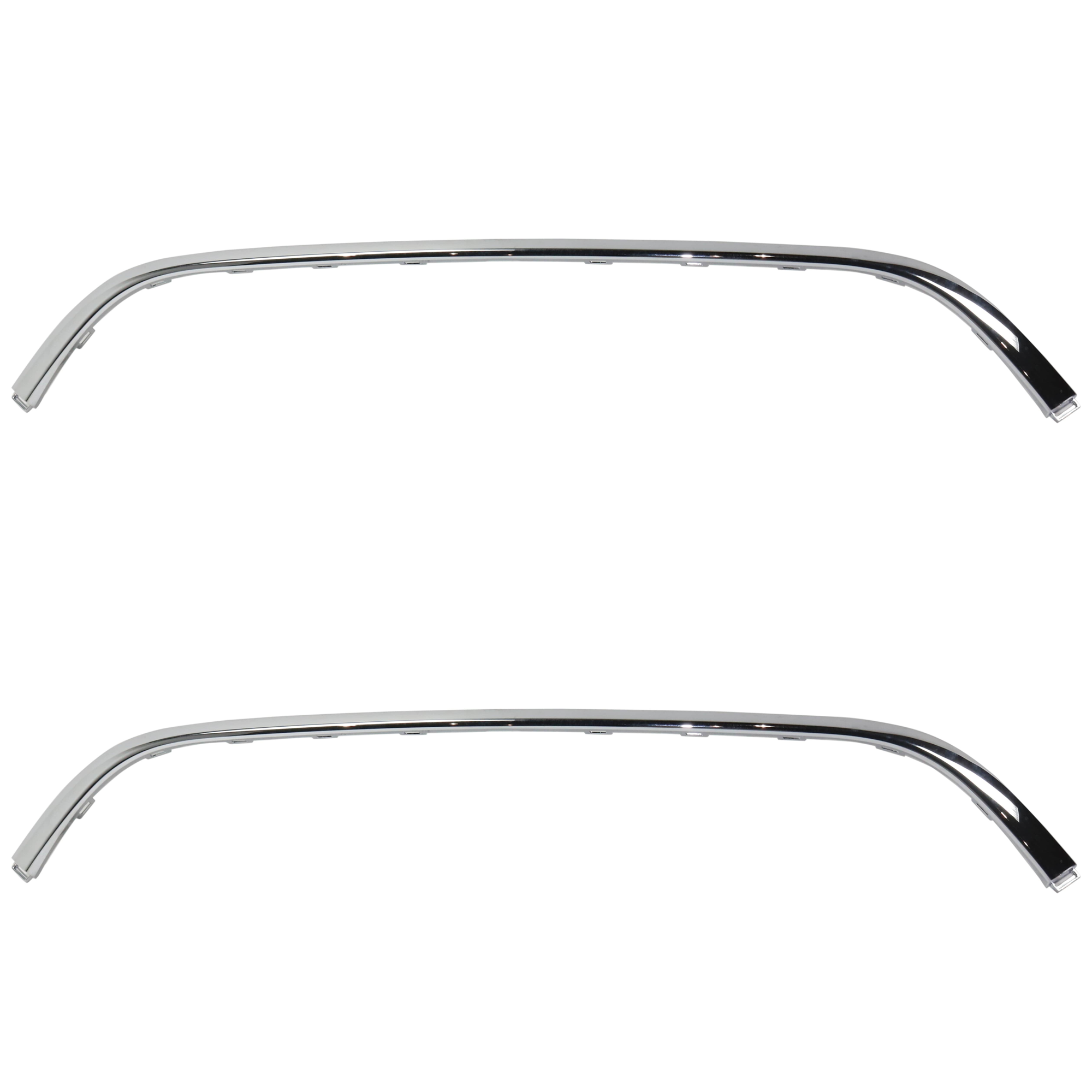 AM PACIFICA 17-20 FRONT BUMPER MOLDING RH AND LH Applique Chrome w Fog Light Holes SKU SET RC01590005-2