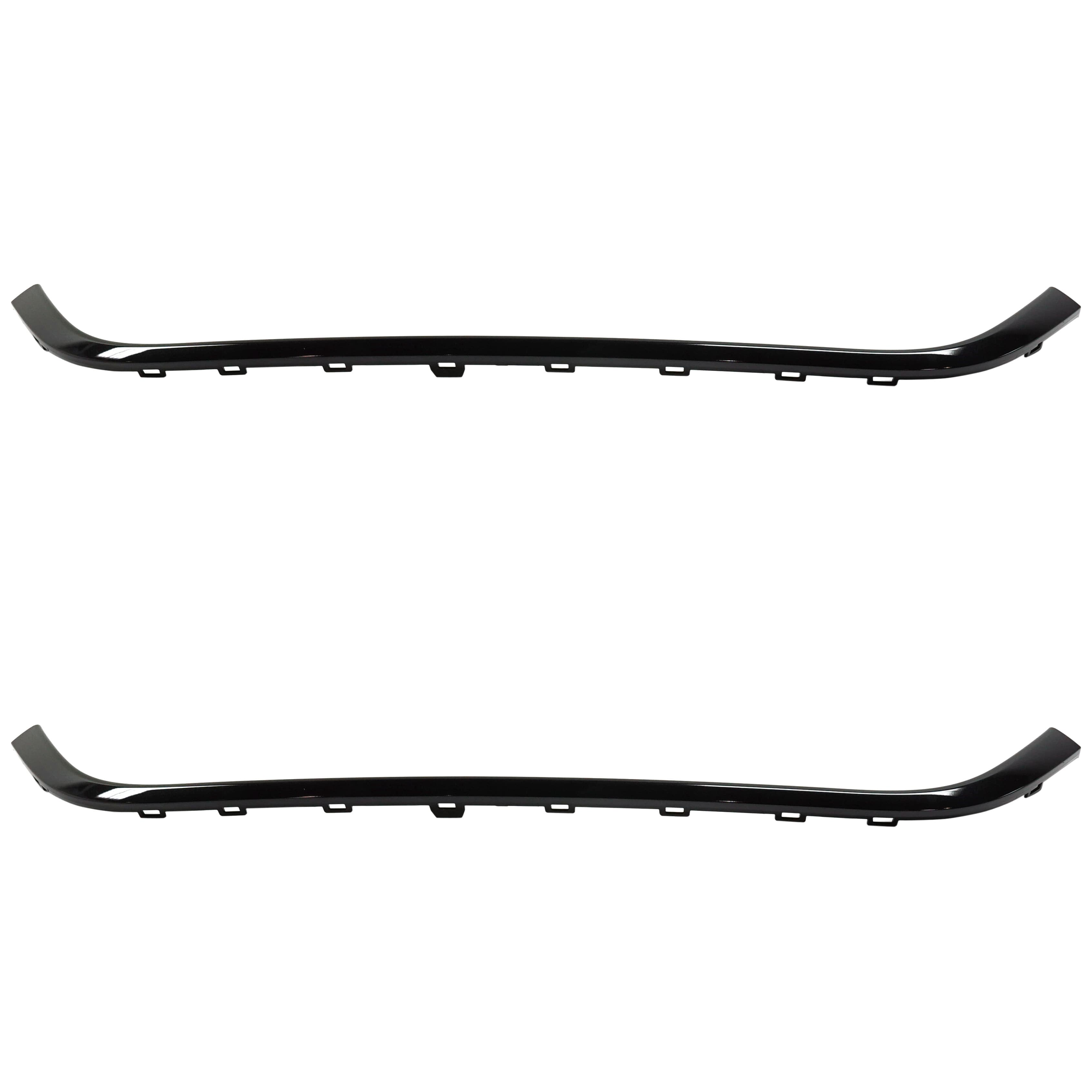 AM PACIFICA 17-20 FRONT BUMPER MOLDING RH AND LH Applique Black Type 1 w Fog Light Holes SKU SET RC01590006-2