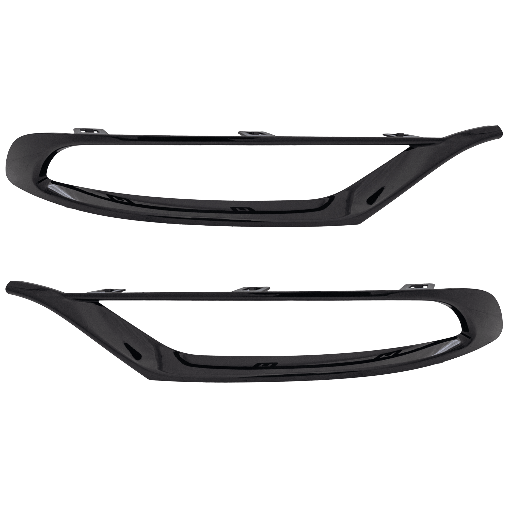 AM CHRYSLER 300-15-23 FRONT BUMPER MOLDING RH AND LH Aplique Gloss Black 2 Piece Type 2-23-23 S Touring Touring L Modes SKU SET RC01590041 Partslink CH1046139 CH1047139 OEM 7BK06DX8AA 7BK07DX8AA