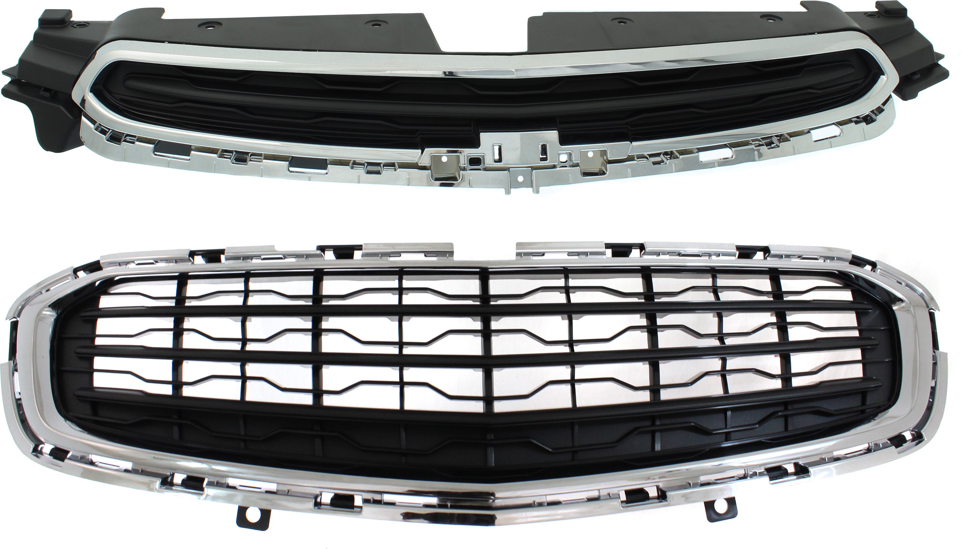 AM CRUZE 15-15 CRUZE LIMITED 16-16 GRILLE Set of 2 Upper and Lower Exc. LTZ Model SKU SET RC07010017-2 Partslink GM1200725 GM1200728 OEM 94516092-95405770