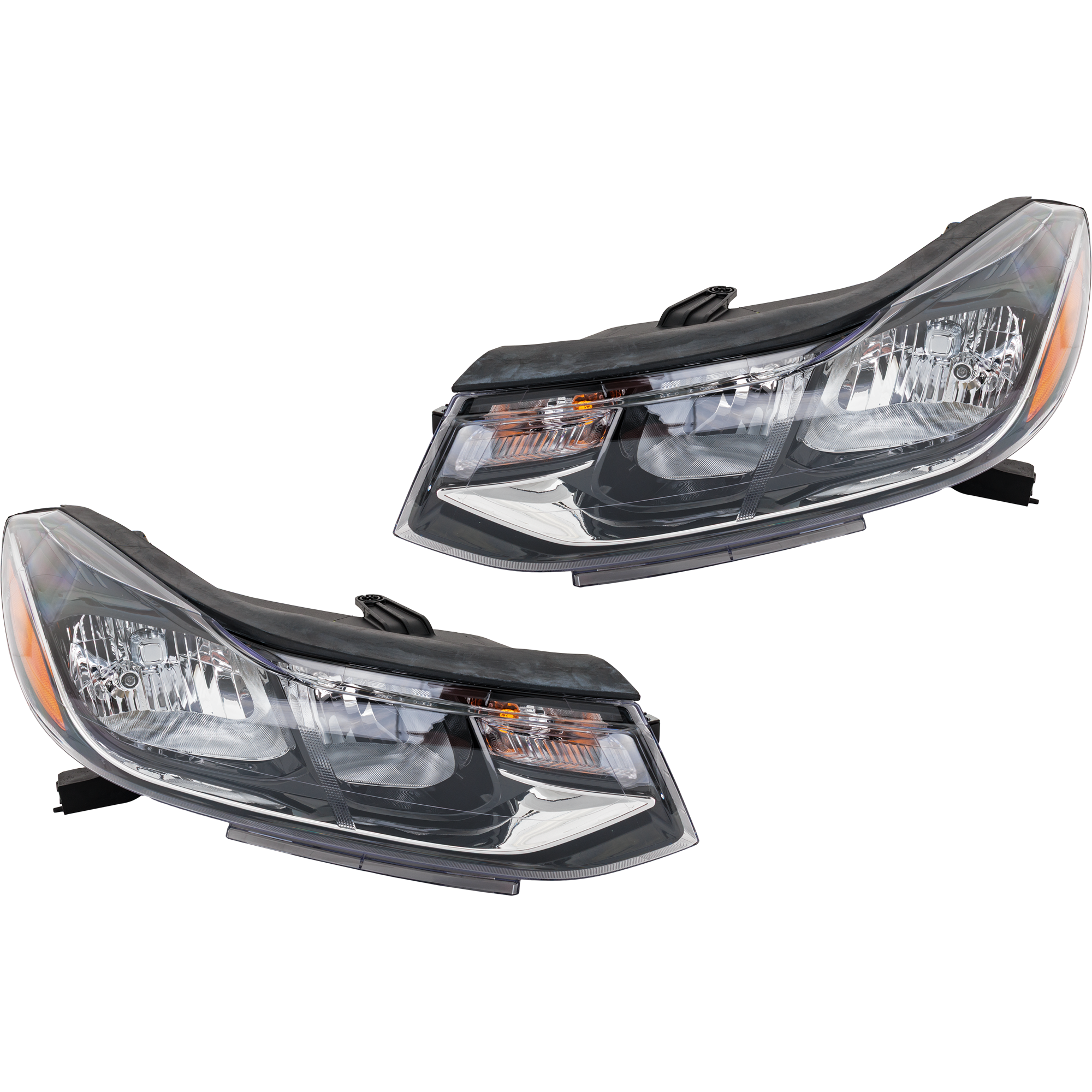 AM TRAX 17-20 HEAD LAMP RH AND LH Assembly Halogen Reflector Type CAPA SKU SET RC10010065Q Partslink GM2502444C GM2503444C OEM 42698950-42698951