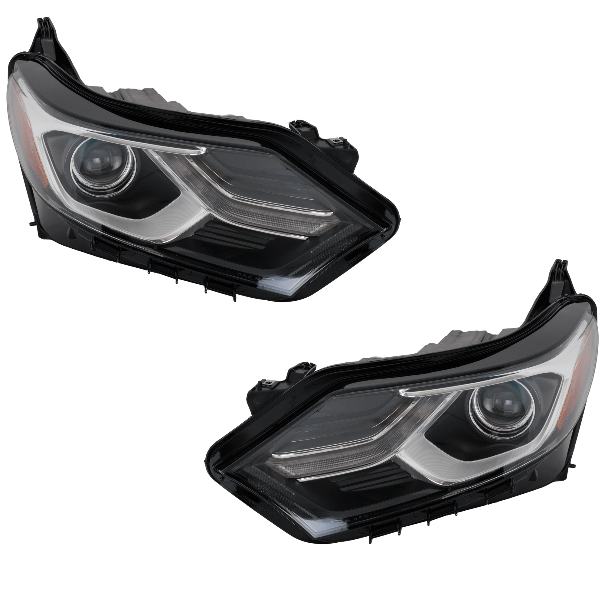AM EQUINOX 18-21 HEAD LAMP RH AND LH Assembly HID Xenon w HID Kit CAPA SKU SET RC10010159AQ Partslink GM2502470C GM2503470C OEM 84818199-84818200