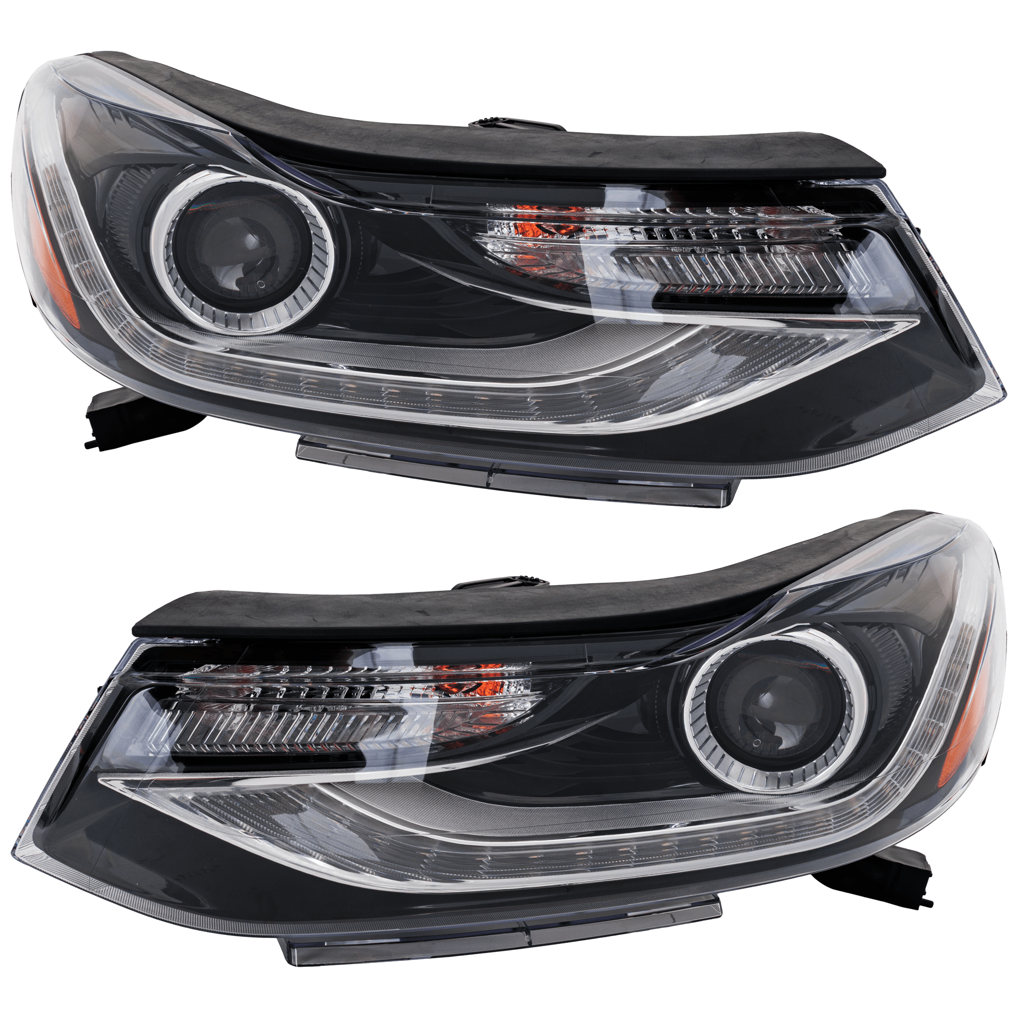 AM TRAX 17-22 HEAD LAMP RH AND LH Assembly Halogen Projector Type w LED DRL w o Auto Headlamp Control CAPA SKU SET RC10010169AQ