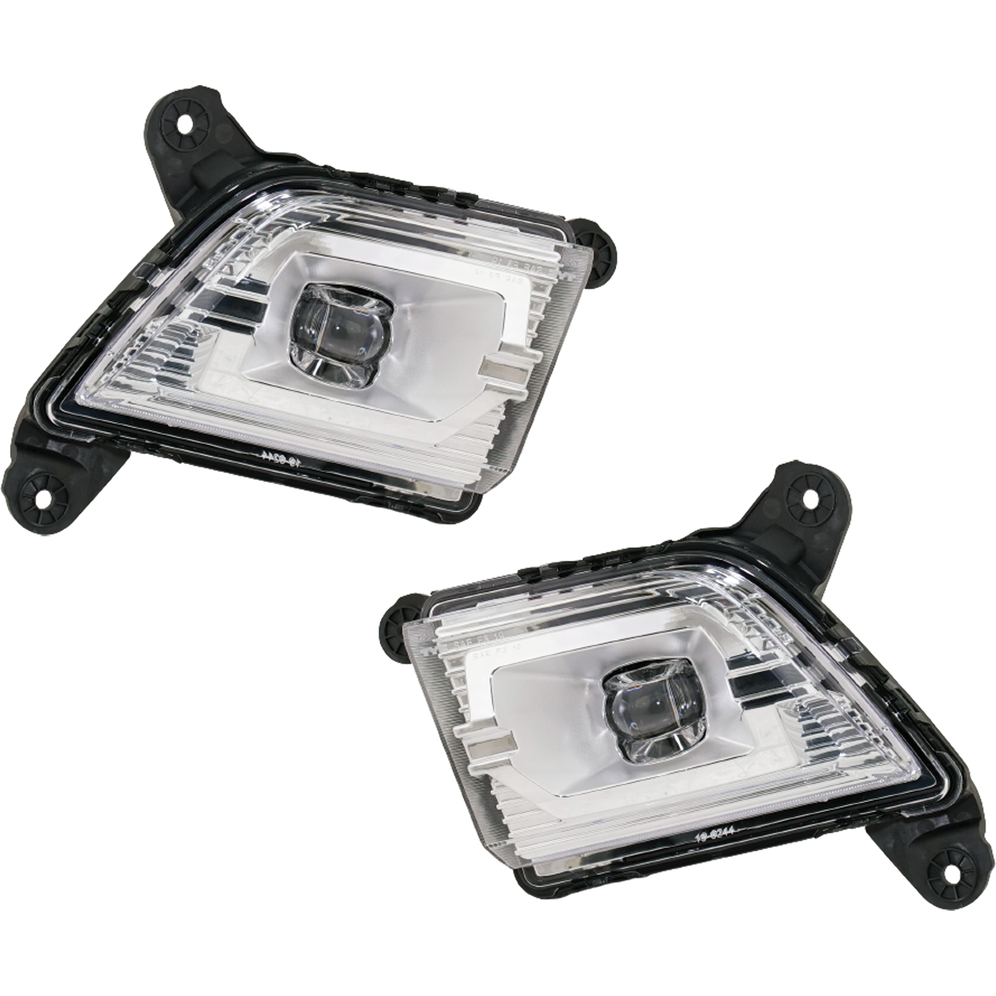 AM SILVERADO 1500-19-22 SILVERADO 2500-3500-20-23 FRONT FOG LAMP RH AND LH 3 pc kit Assembly LED w Bumper Cover SKU SET RC10750015 Partslink GM2593332 GM2592332 OEM 87816043-84509651-87816044-845