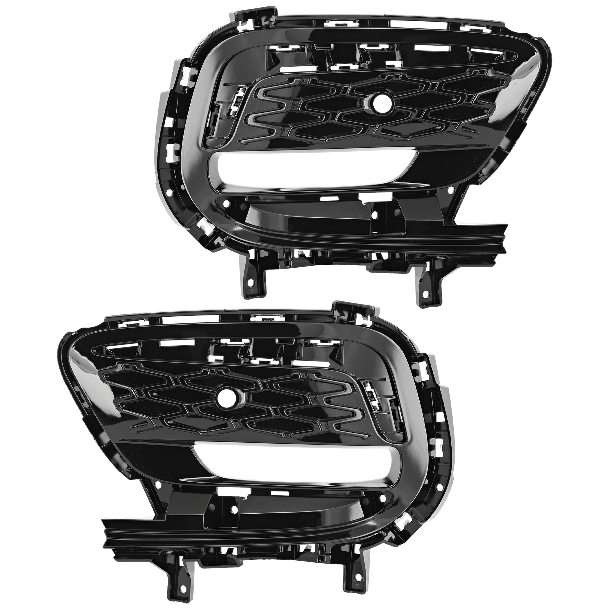 AM PACIFICA 21-23 FRONT FOG LAMP COVER RH AND LH Black SKU SET RC10770003 Partslink CH1039217 CH1038217 OEM 6WF68DX8AC 6WF69DX8AC