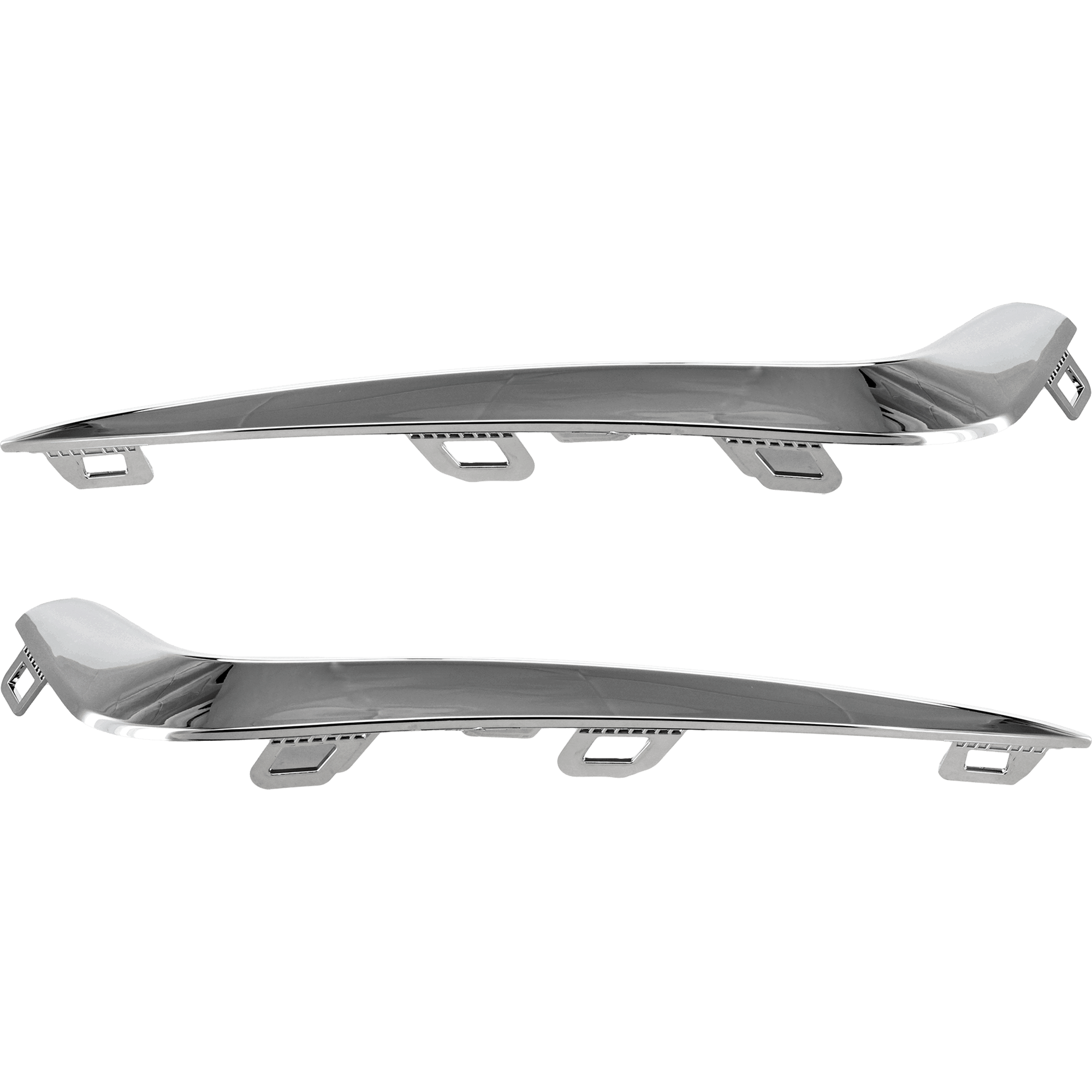 AM PACIFICA 21-24 FRONT FOG LAMP MOLDING RH AND LH Chrome SKU SET RC10810019 Partslink CH1047125 CH1046125 OEM 6WF74SZ0AA 6WF75SZ0AA