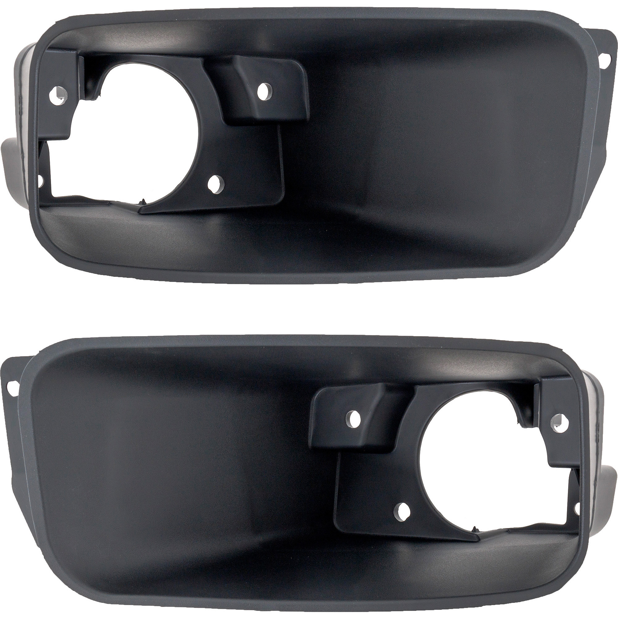 AM SILVERADO 2500 HD SILVERADO 3500 HD 11-14 FRONT FOG LAMP MOLDING RH AND LH Textured Black SKU SET RC10810023 Partslink GM1038162 GM1039162 OEM 25883360-25883361