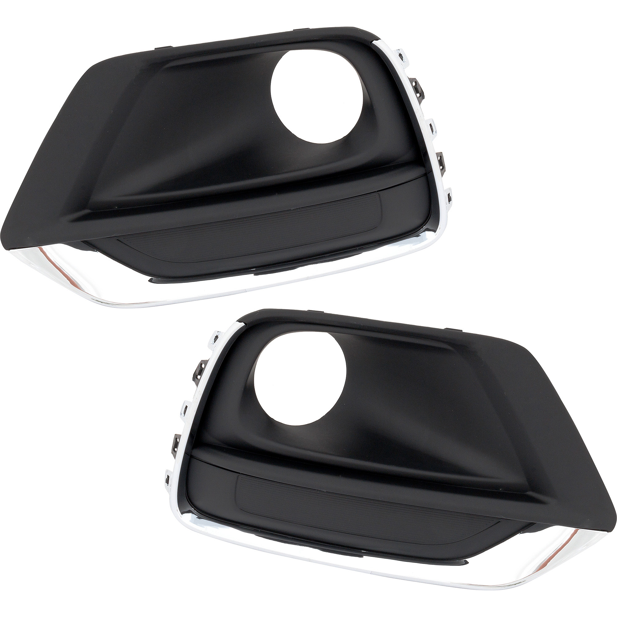 AM TRAX 17-20 FRONT FOG LAMP MOLDING RH AND LH Bezel Black SKU SET RC10810029 Partslink GM1039231 GM1038231 OEM 42532983-42537711-42532984
