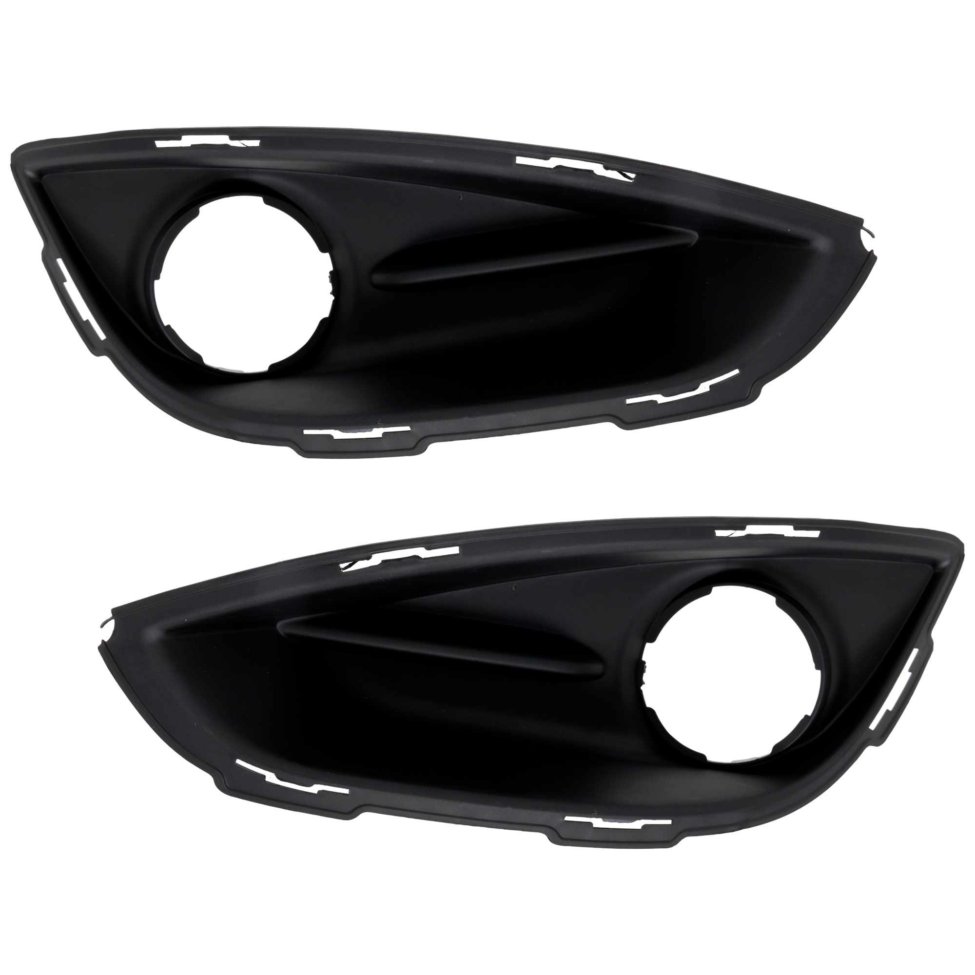 AM PACIFICA 17-20 FOG LAMP MOLDING RH AND LH Textured Black Bezel SKU SET RC10810047 Partslink CH1038238 CH1039238 OEM 68229006AA 68229007AA