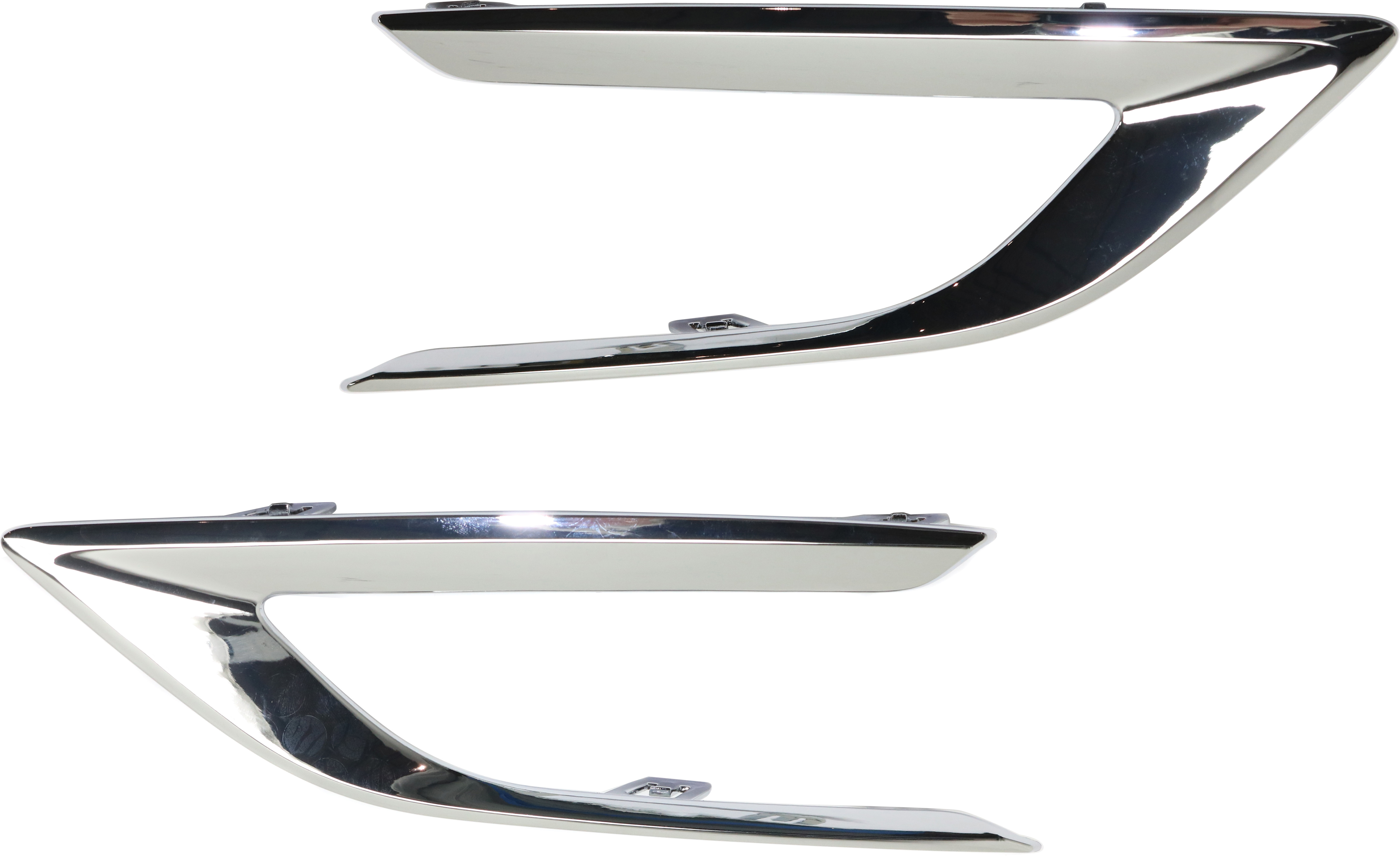 AM CRUZE 16-18 FRONT FOG LAMP MOLDING RH AND LH Chrome w o RS Package Premier Models SKU SET RC10820005 Partslink GM1039213 GM1038213 OEM 23422697-23422696