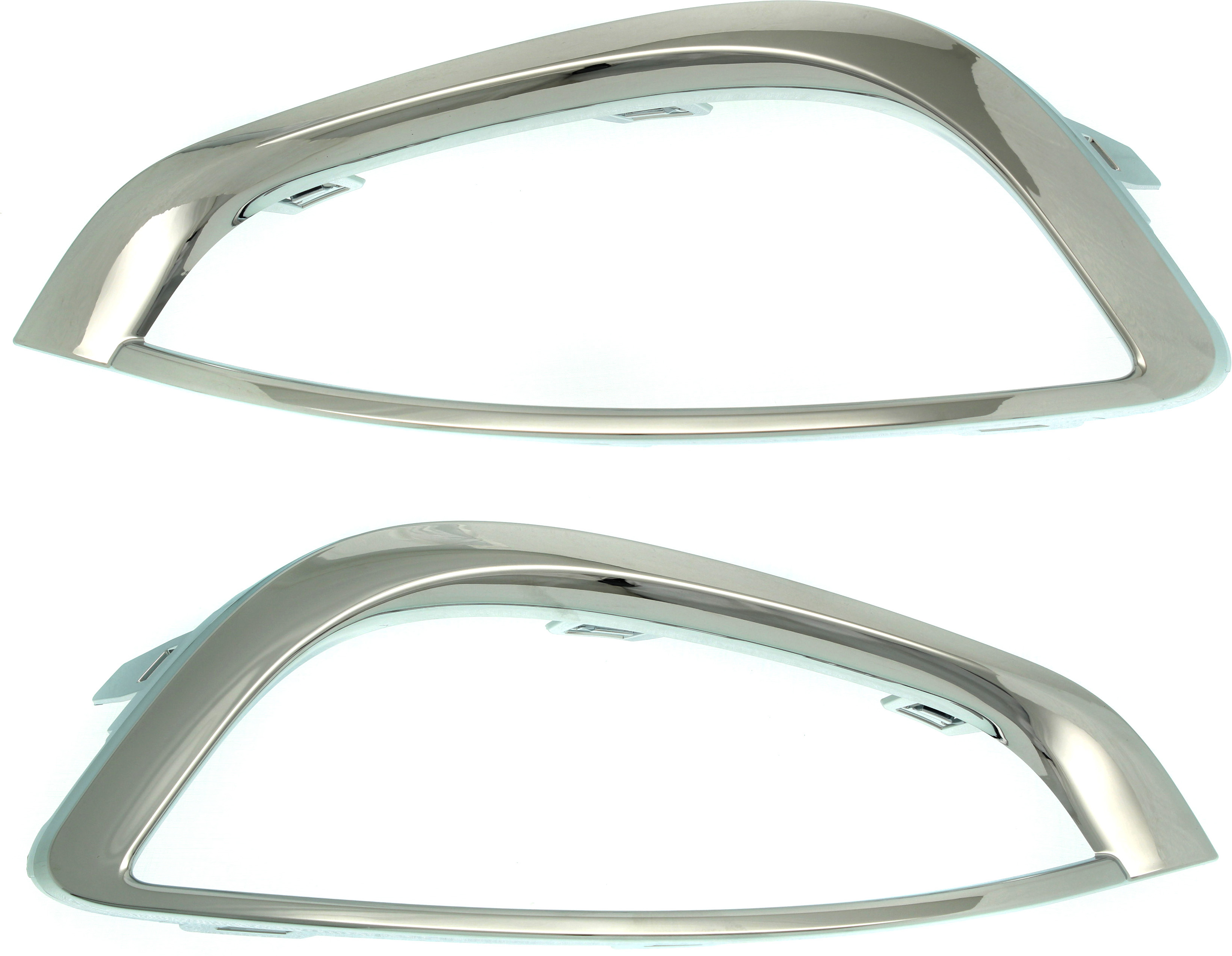 AM PACIFICA 17-20 FRONT FOG LAMP MOLDING RH AND LH Chrome SKU SET RC10820011 Partslink CH1047115 CH1046115 OEM 5SD10SZ0AC 5SD11SZ0AC