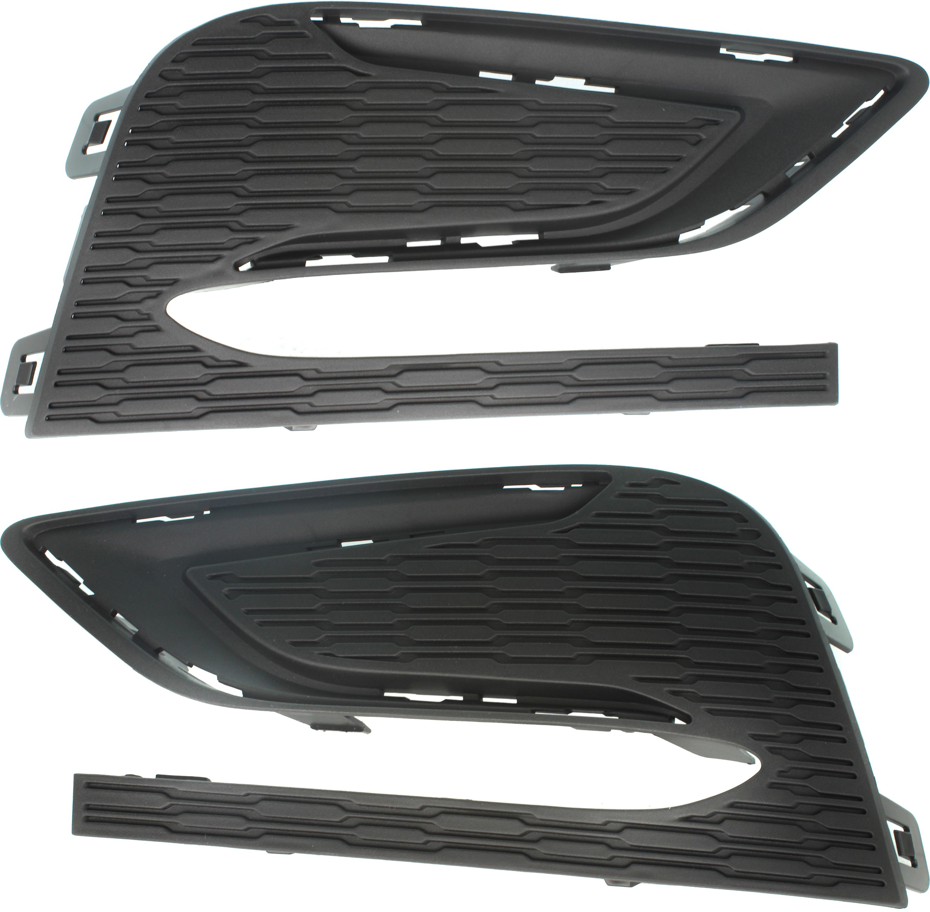 AM CRUZE 16-18 FRONT FOG LAMP COVER RH AND LH Textured Black w o RS Package SKU SET RC10860003 Partslink GM1038217 GM1039217 OEM 84095932-84095933