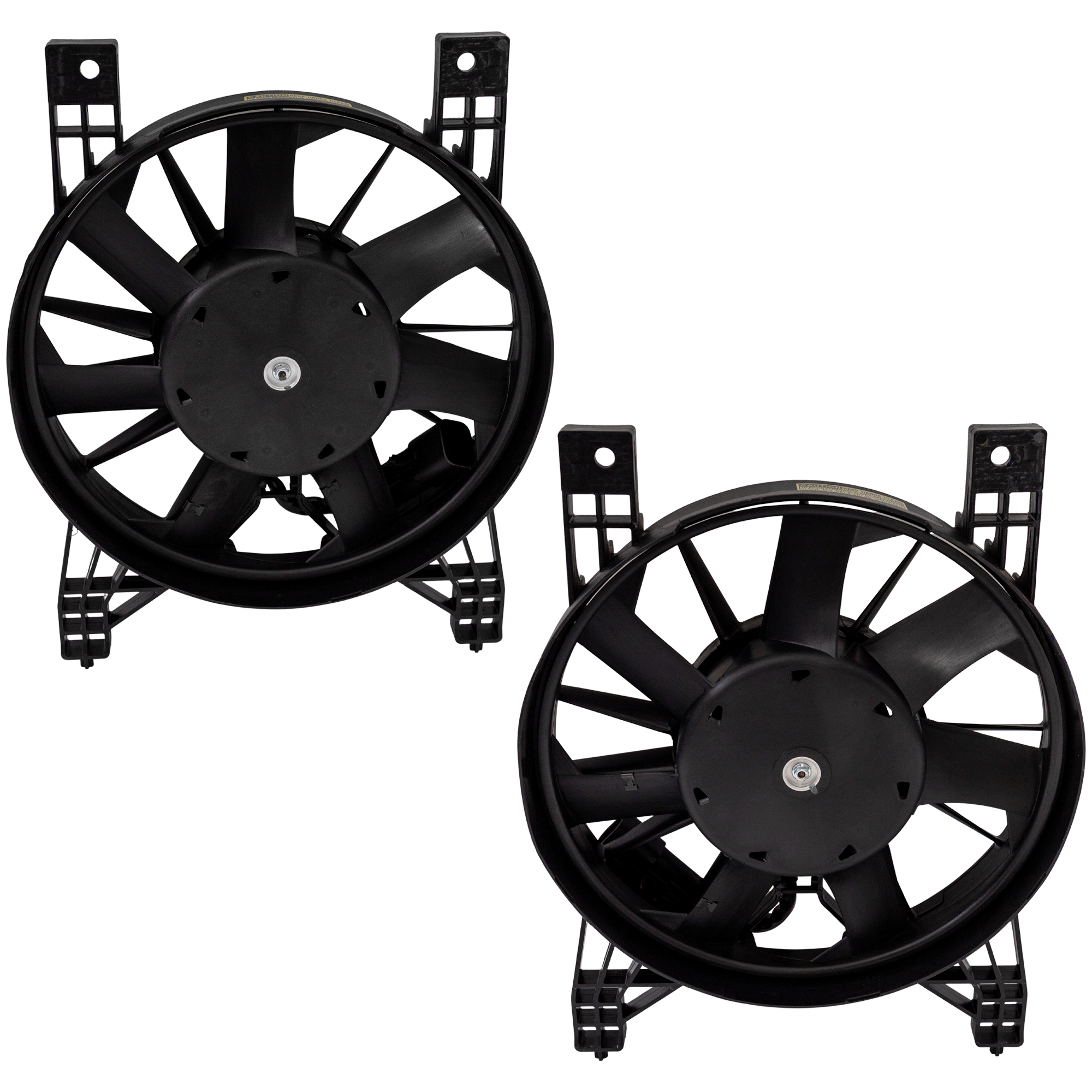 AM CORVETTE 21-25 RADIATOR FAN ASSEMBLY RH AND LH Single Fan Stingray Models Convertible Coupe SKU SET RC16090077 Partslink GM3115358 GM3115359 OEM 87828582-87828583