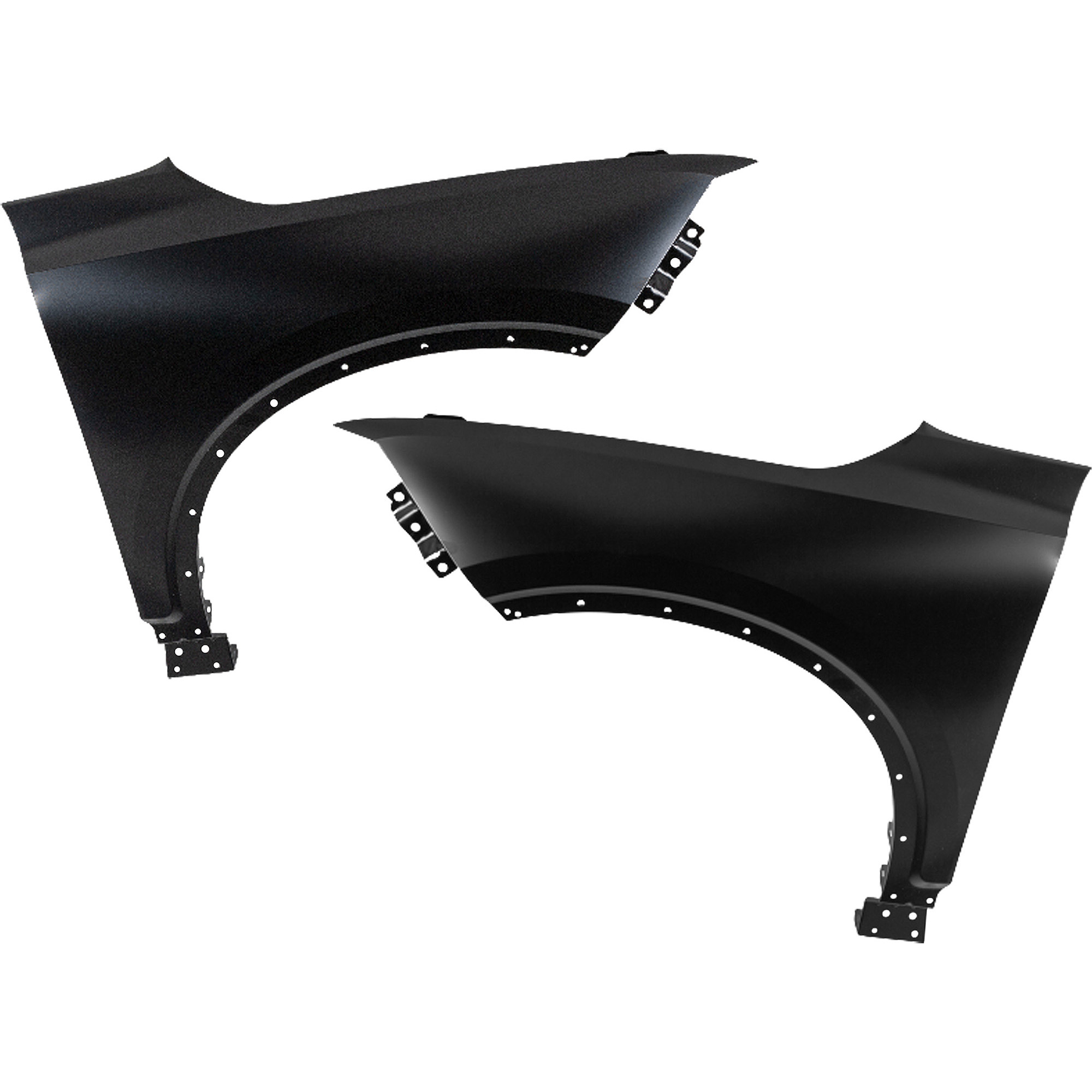 AM BLAZER 19-22 FRONT FENDER RH AND LH Black Steel SKU SET RC22010023 Partslink GM1240415 GM1241415 OEM 84176446-84676680-84676688-841