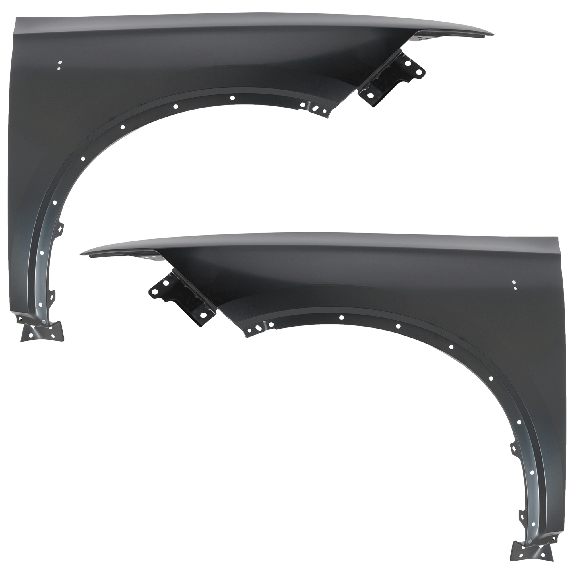 AM XT6-20-24 FRONT FENDER RH AND LH Primed Steel SKU SET RC22010035 Partslink GM1240423 GM1241423 OEM 84596459-84596460
