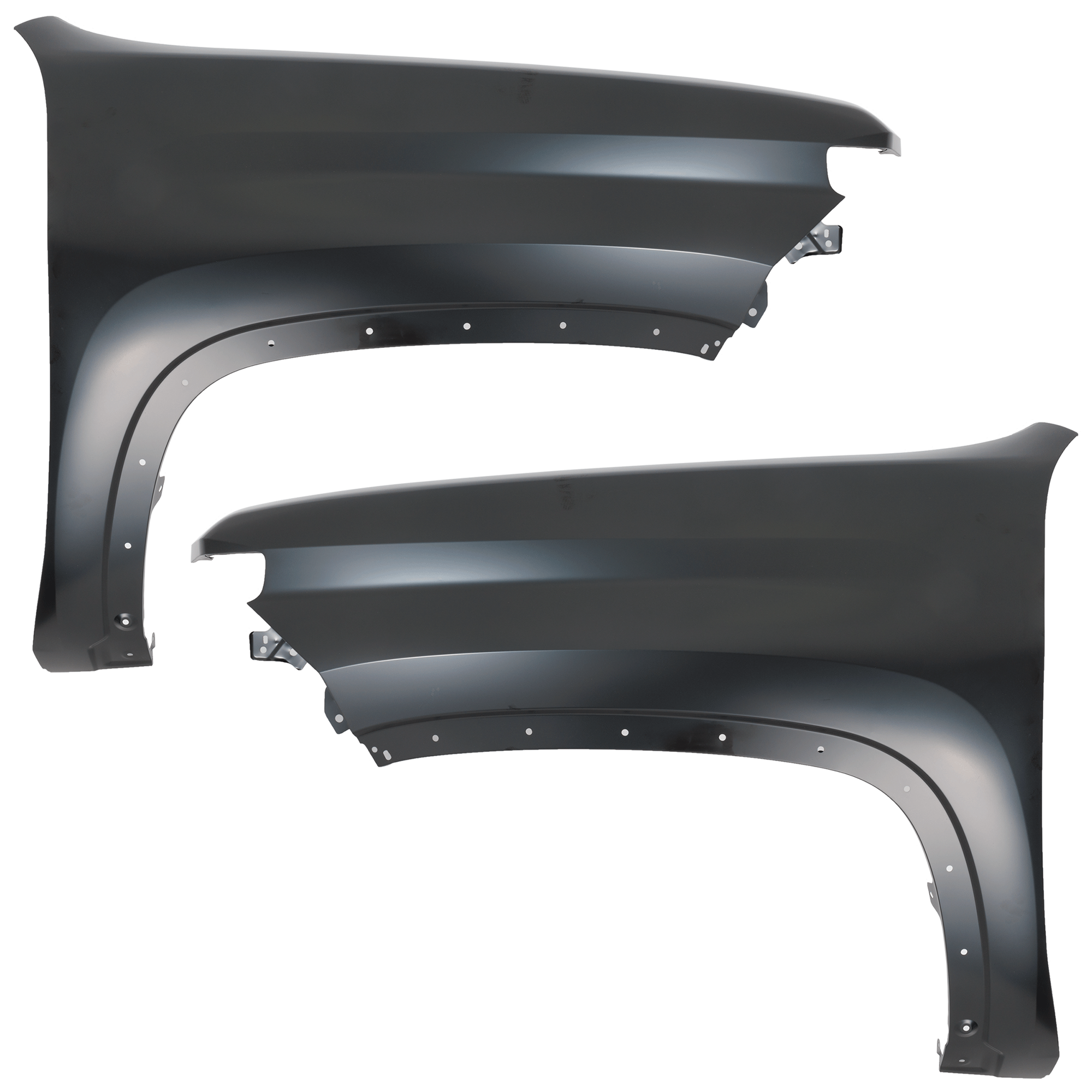 AM SILVERADO 2500 HD 3500 HD 20-23 FRONT FENDER RH AND LH Steel Primed All Cab Types SKU SET RC22010037 Partslink GM1240424 GM1241424 OEM 84581166-84581167