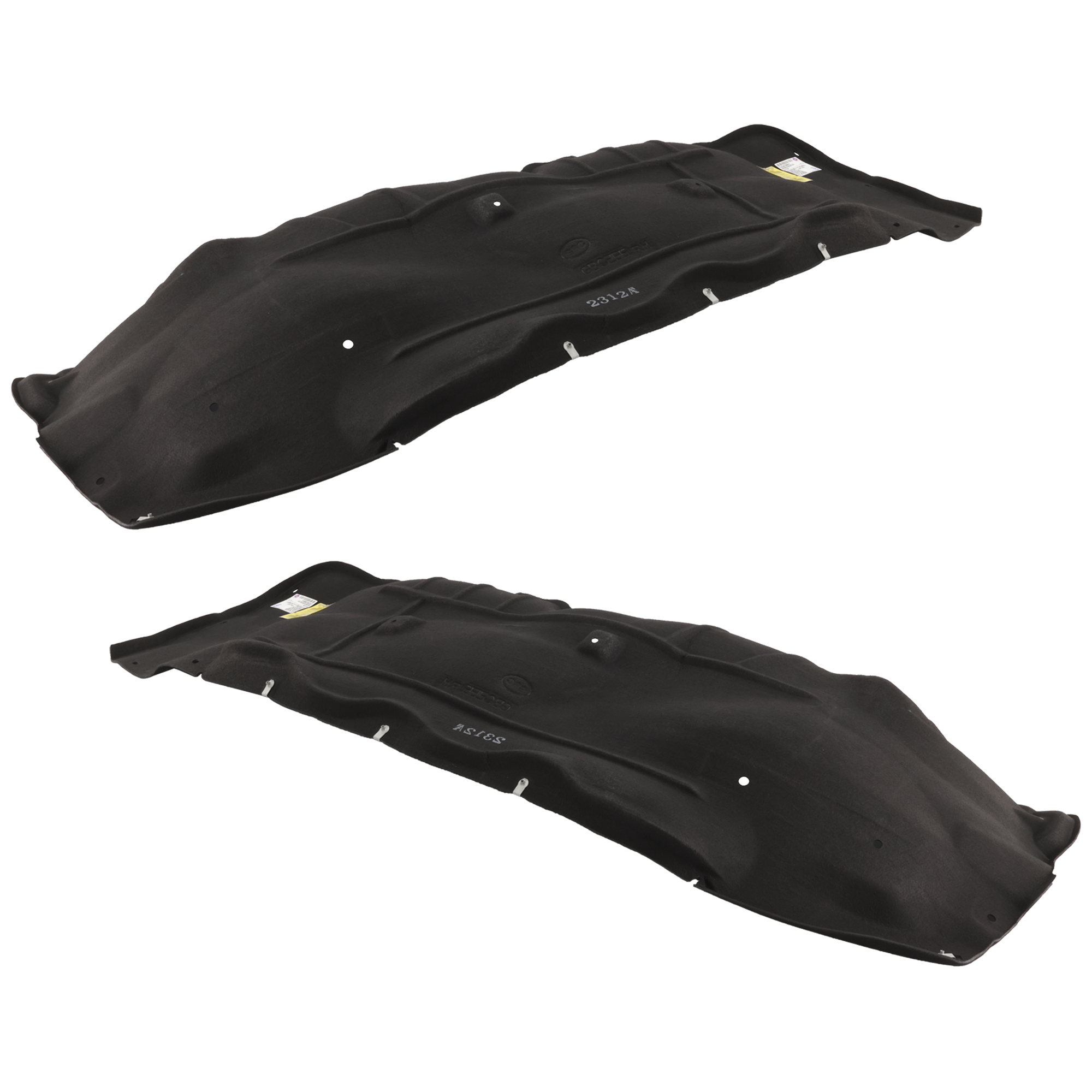 AM CANYON COLORADO 15-22 FRONT FENDER LINER RH AND LH Polyethylene terephthalate Thermo Form Exc. ZR2 Model CAPA SKU SET RC22210007Q Partslink GM1248263C GM1249263C OEM 84231357-84634869-84231356-846