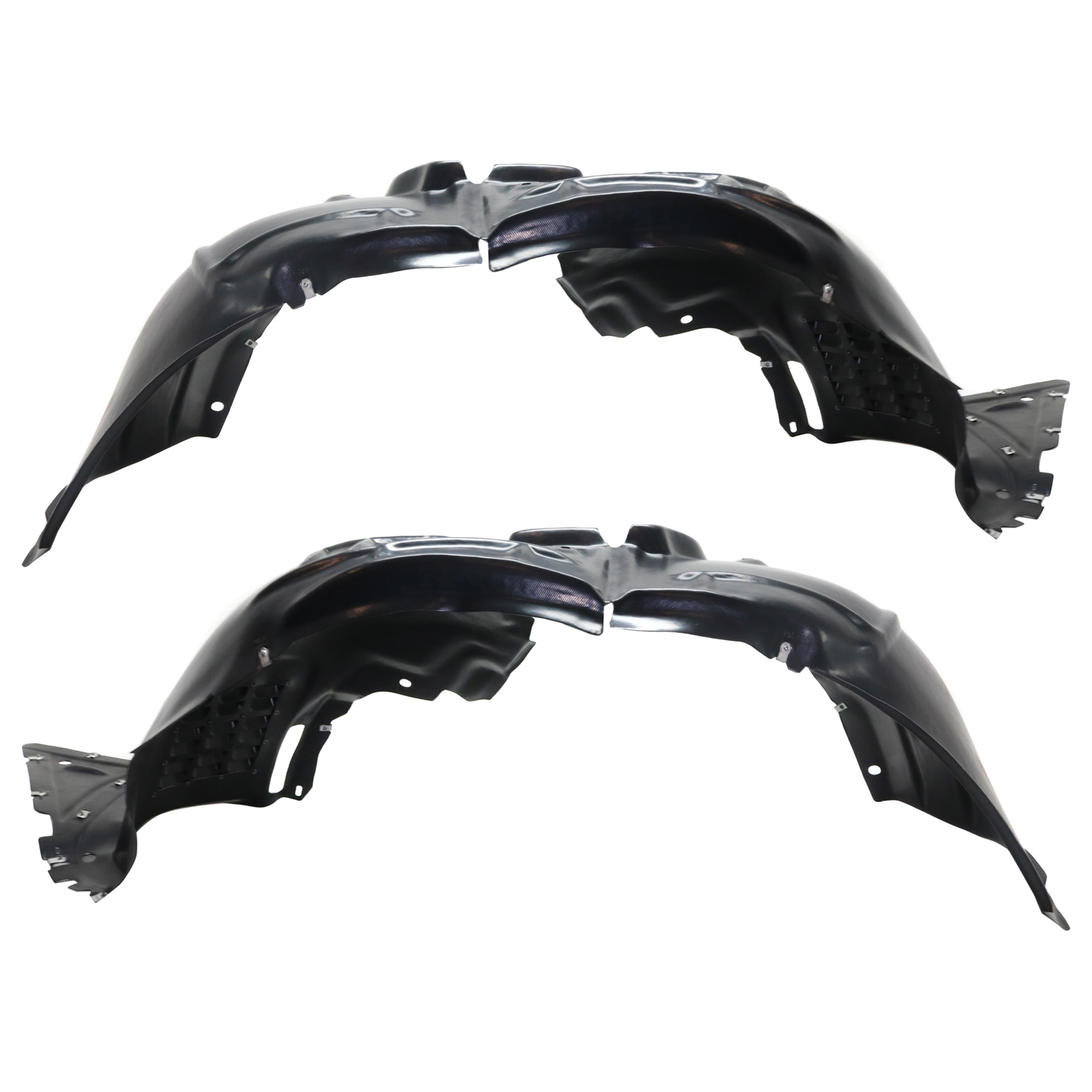AM CAMARO 16-24 FRONT FENDER LINER RH AND LH Plastic Thermo Form Heavy Duty Cooling Exc. ZL1 Model Convertible w Engine Oil Cooler Coupe CAPA SKU SET RC22210021Q Partslink GM1249296C GM1248296C OEM 84922606-84922604