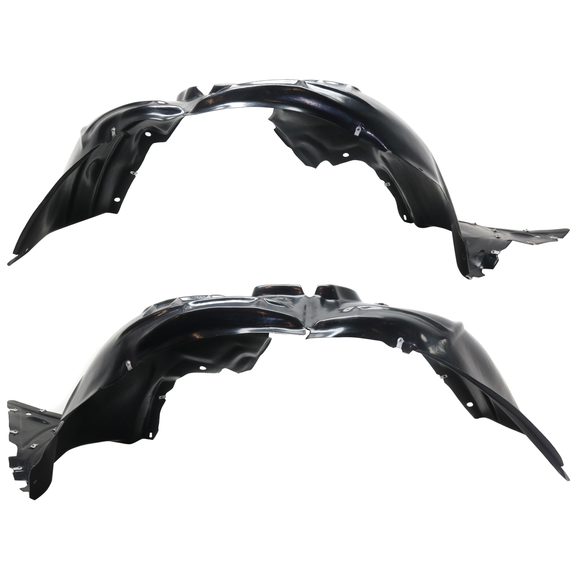 AM CAMARO 16-24 FRONT FENDER LINER RH AND LH Standard Cooling Plastic Thermo Form Exc. ZL1 Model Convertible w o Engine Oil Cooler Coupe CAPA SKU SET RC22210023Q Partslink GM1248295C GM1249295C OEM 84922600-84169274-84922602-841