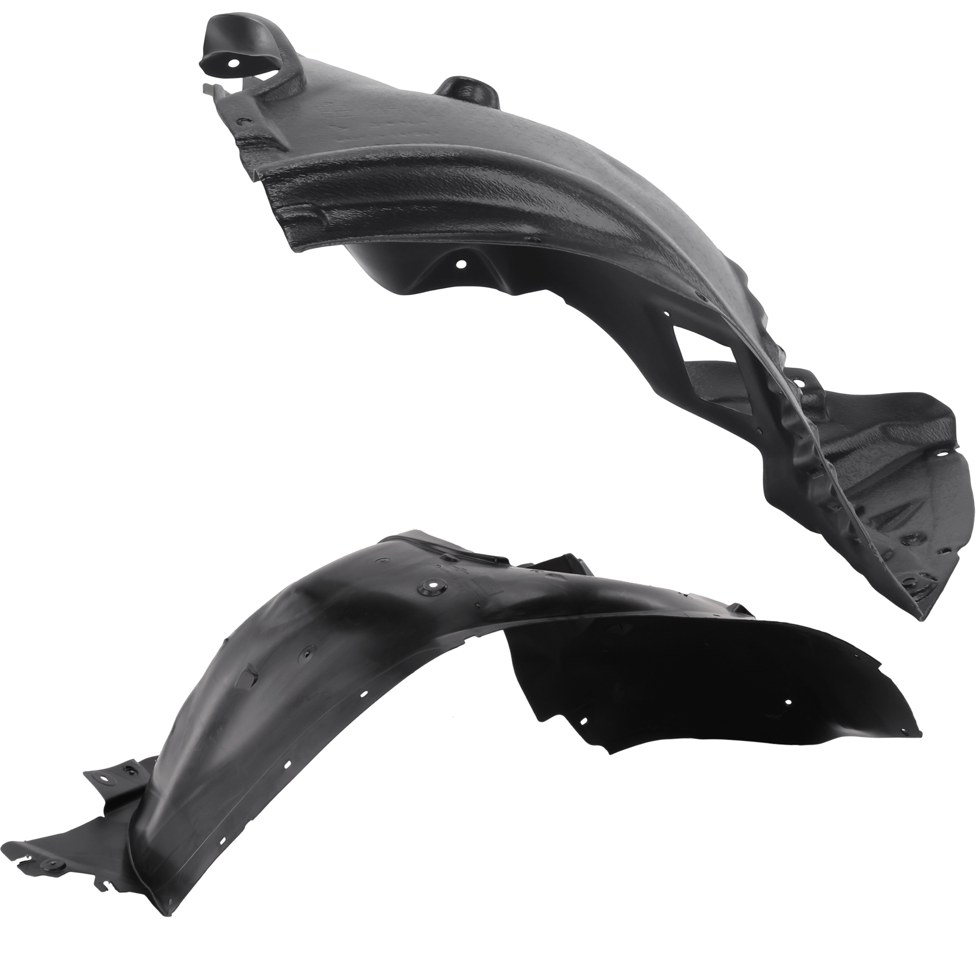 AM TRAILBLAZER 21-24 FRONT FENDER LINER RH AND LH Polyethylene Injection Form CAPA SKU SET RC22210077Q Partslink GM1249308C GM1248308C OEM 42761202-42761201