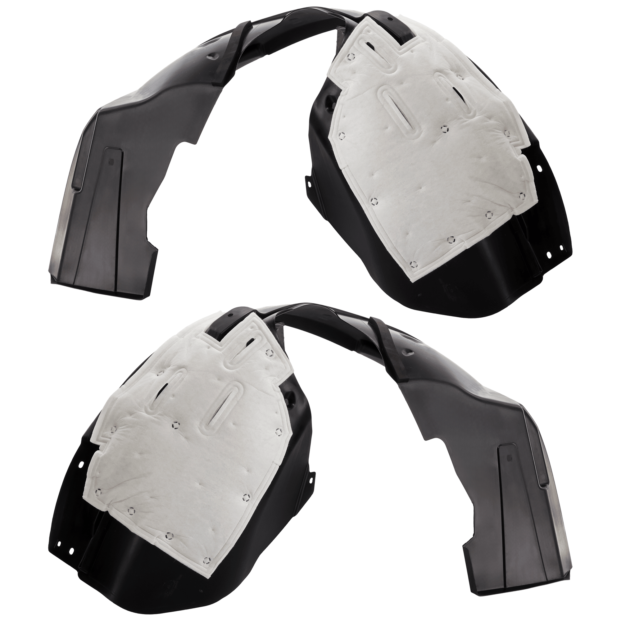 AM SRX 10-16 FRONT FENDER LINER RH AND LH Plastic Injection Form CAPA SKU SET RC22210095Q Partslink GM1248225C GM1249225C OEM 22868772-22868774