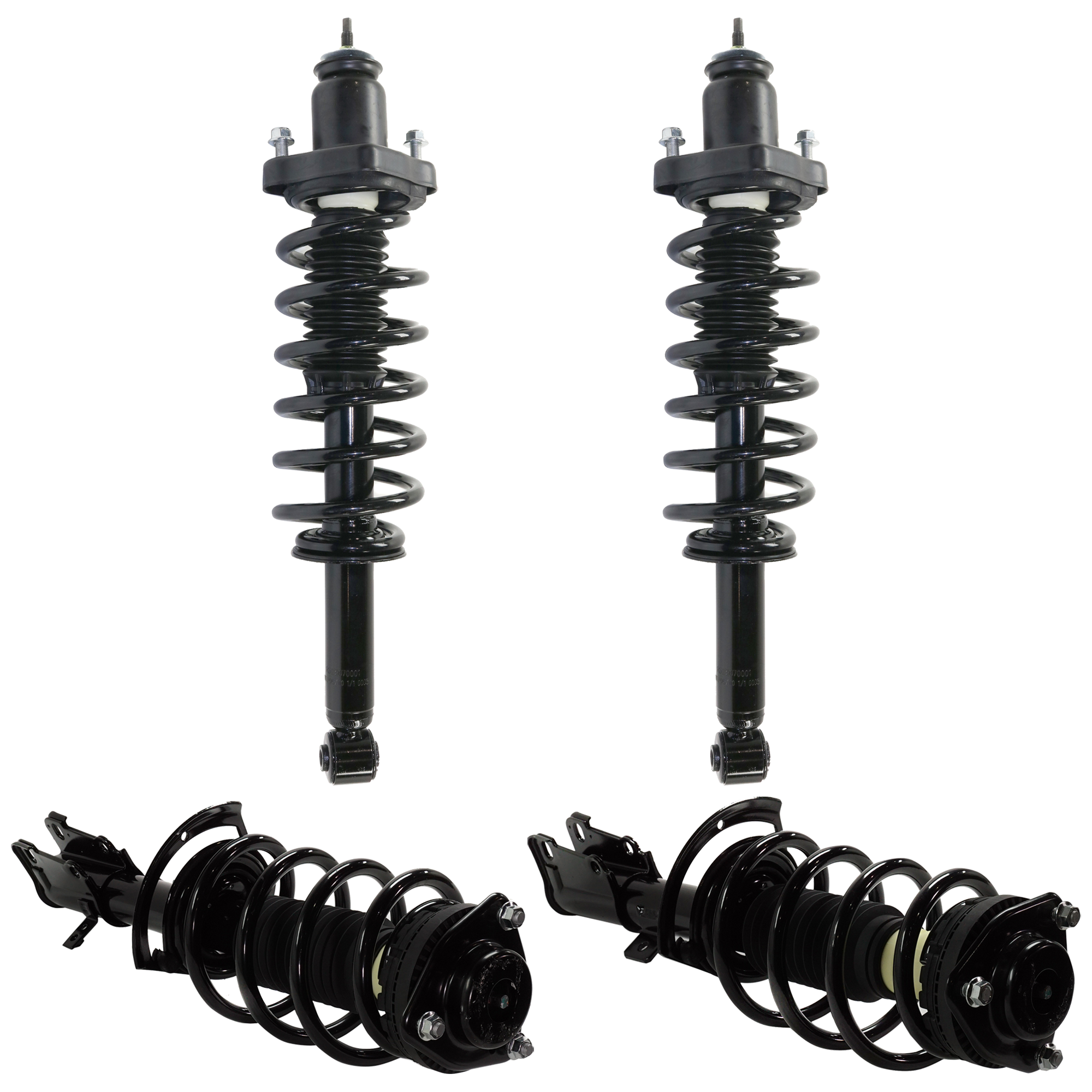 AM AVENGER 08-14 SEBRING 07-10 FRONT AND REAR FULLY LOADED STRUT RH AND LH 2.4L Engine Set of 4 SKU SET RC28050029-4 OEM 4766048AB 4766048AC 55S11675 L