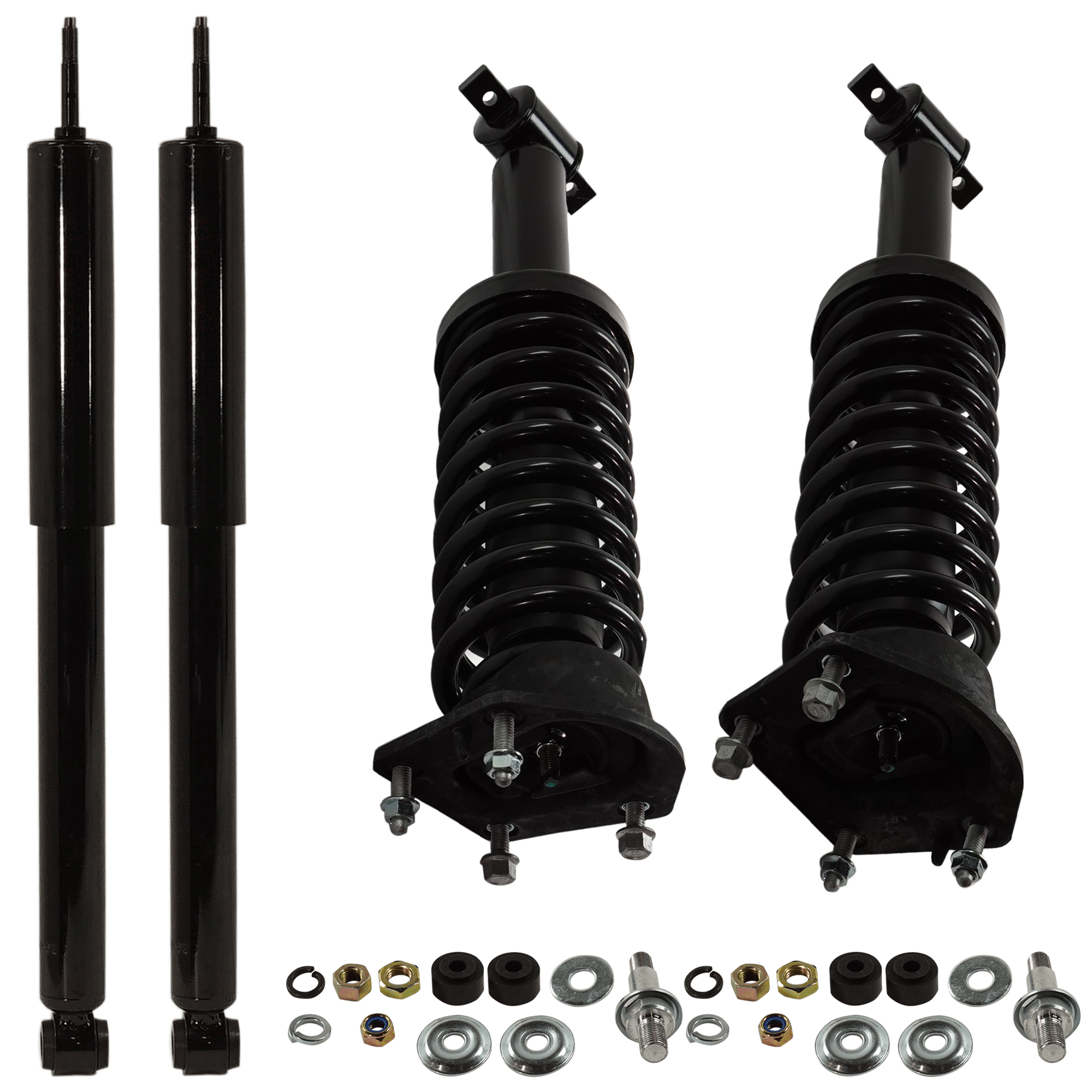 AM CAMARO FIREBIRD 93-02 FRONT AND REAR SHOCK AND FULLY LOADED STRUT RH AND LH Twin tube Set of 4 SKU SET RC28050033-4 OEM 10443949-88945178