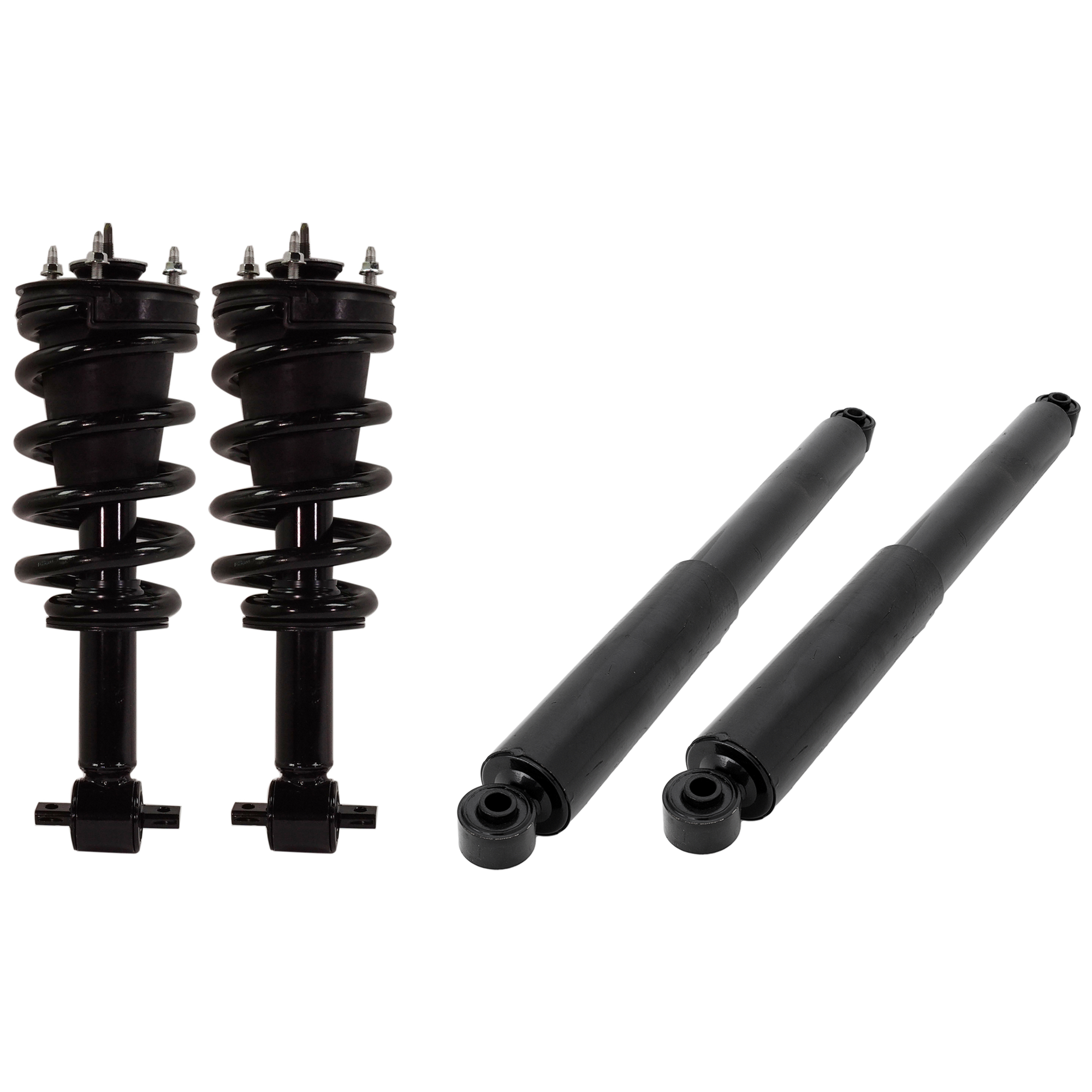 AM SILVERADO 1500 SIERRA 1500-14-18 FRONT AND REAR SHOCK AND FULLY LOADED STRUT RH AND LH Set of 4 SKU SET RC28050035-4 OEM 23338839-23183876-710413-84