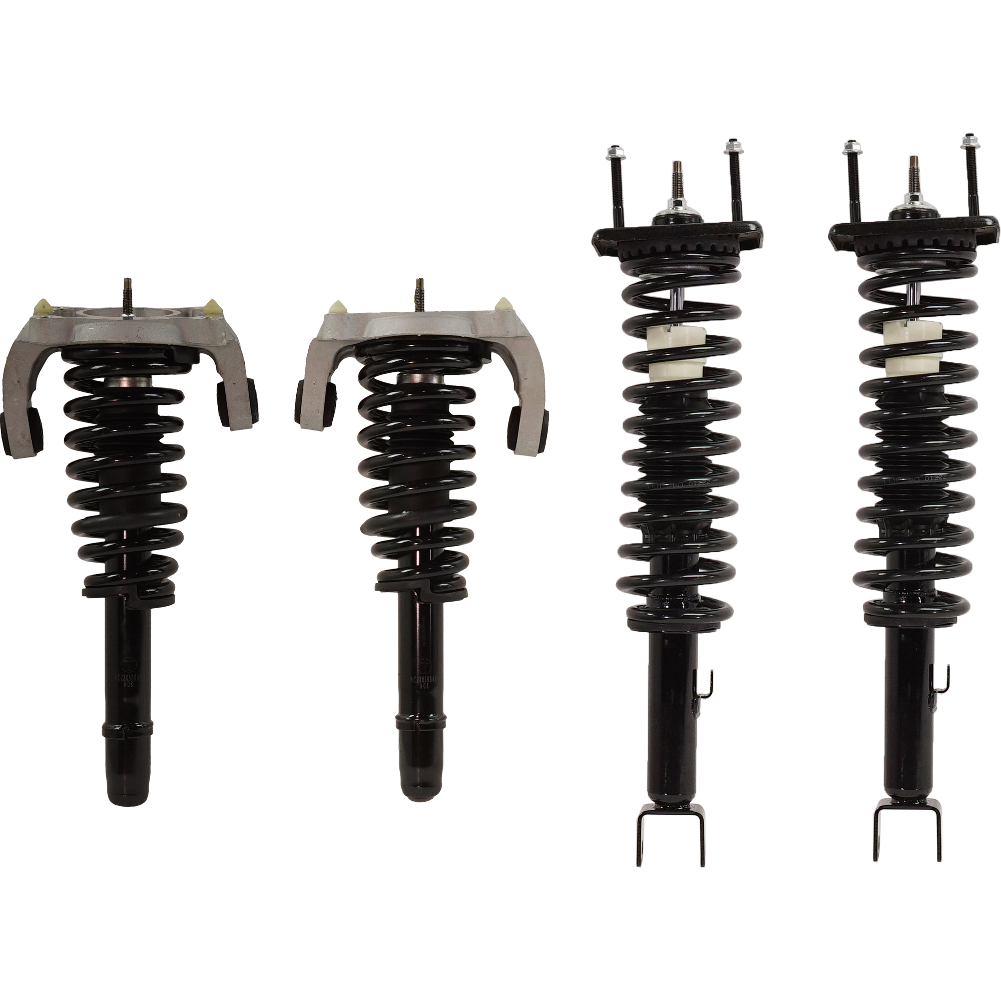 AM SEBRING 99-00 FRONT AND REAR FULLY LOADED STRUT RH AND LH Set of 4 SKU SET RC28050039-4 A OEM 11651-811081-816186-92140324-1