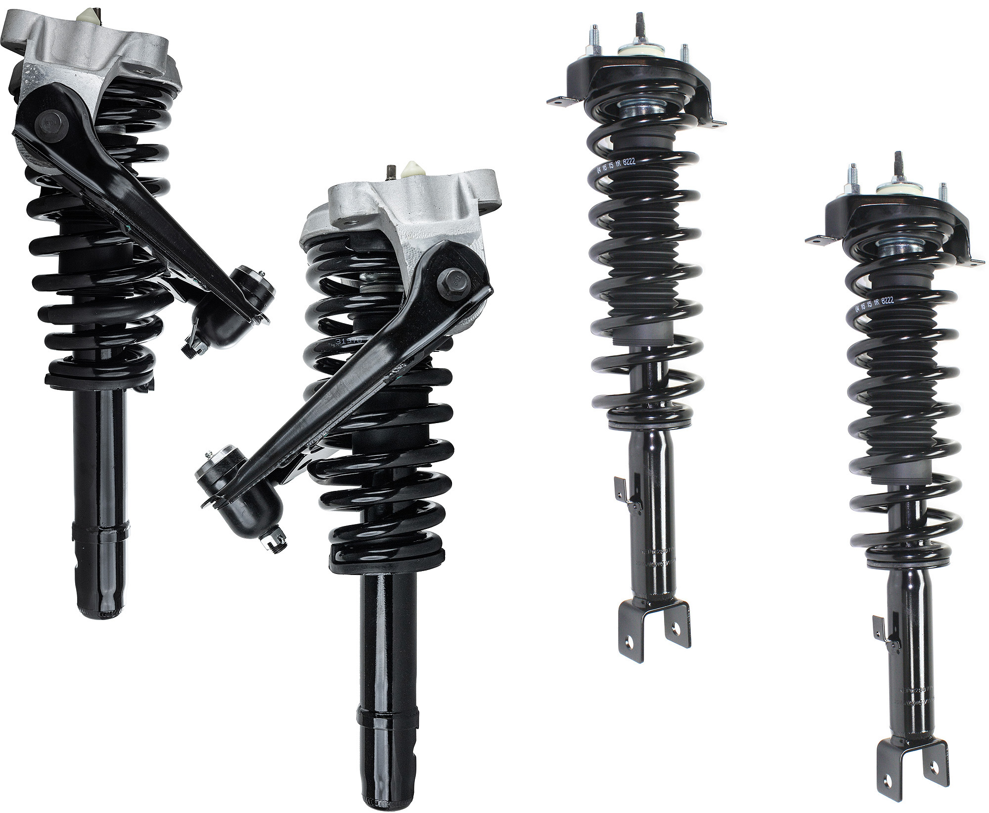 AM SEBRING 05-06 STRATUS 01-06 FRONT AND REAR FULLY LOADED STRUT RH AND LH Set of 4 SKU SET RC28050059-4 B OEM 4895051AB 4895051AC