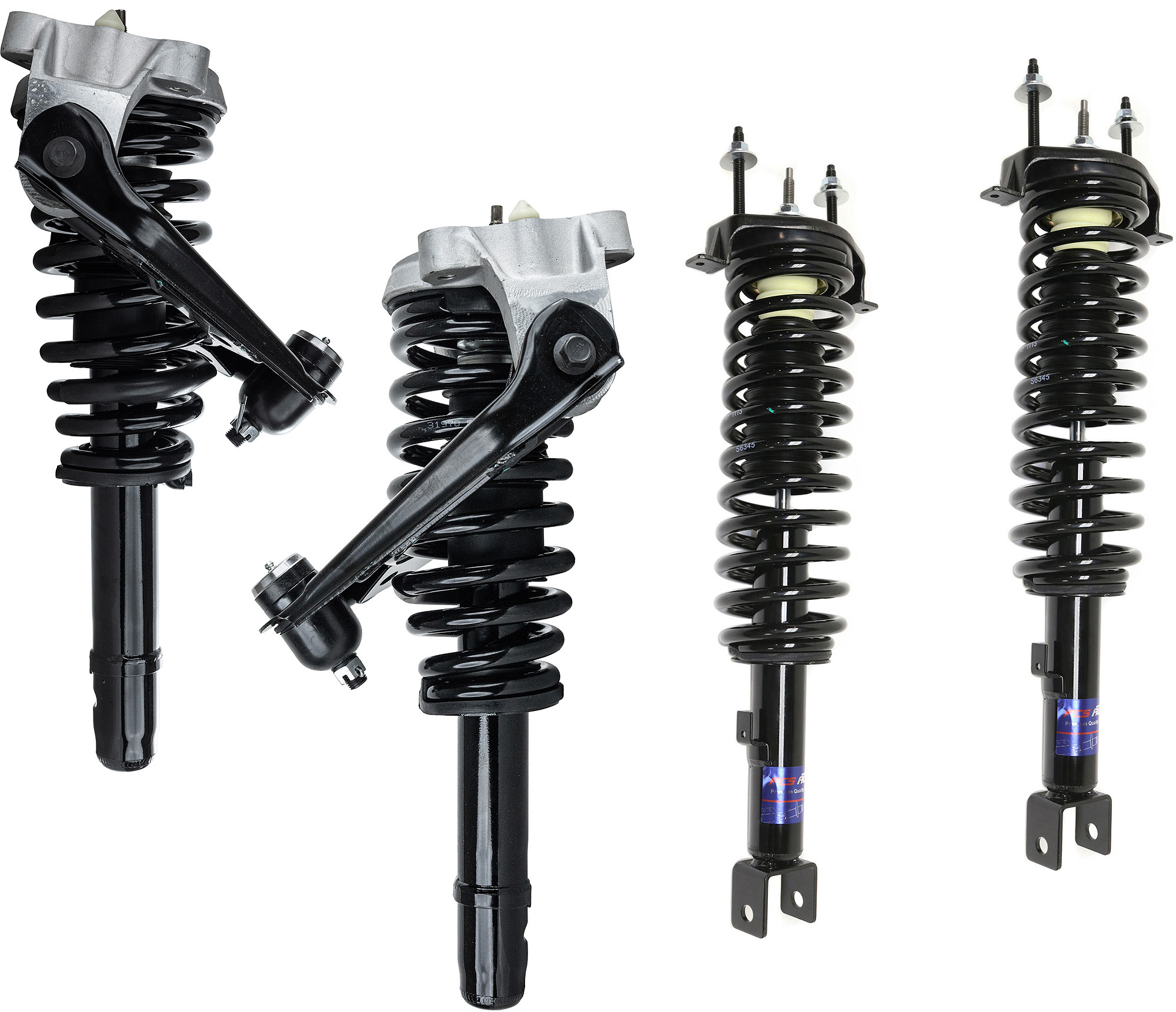 AM SEBRING 01-06 FRONT AND REAR FULLY LOADED STRUT RH AND LH Set of 4 FWD SKU SET RC28050059-4 C OEM 4782310AA 4782758AA
