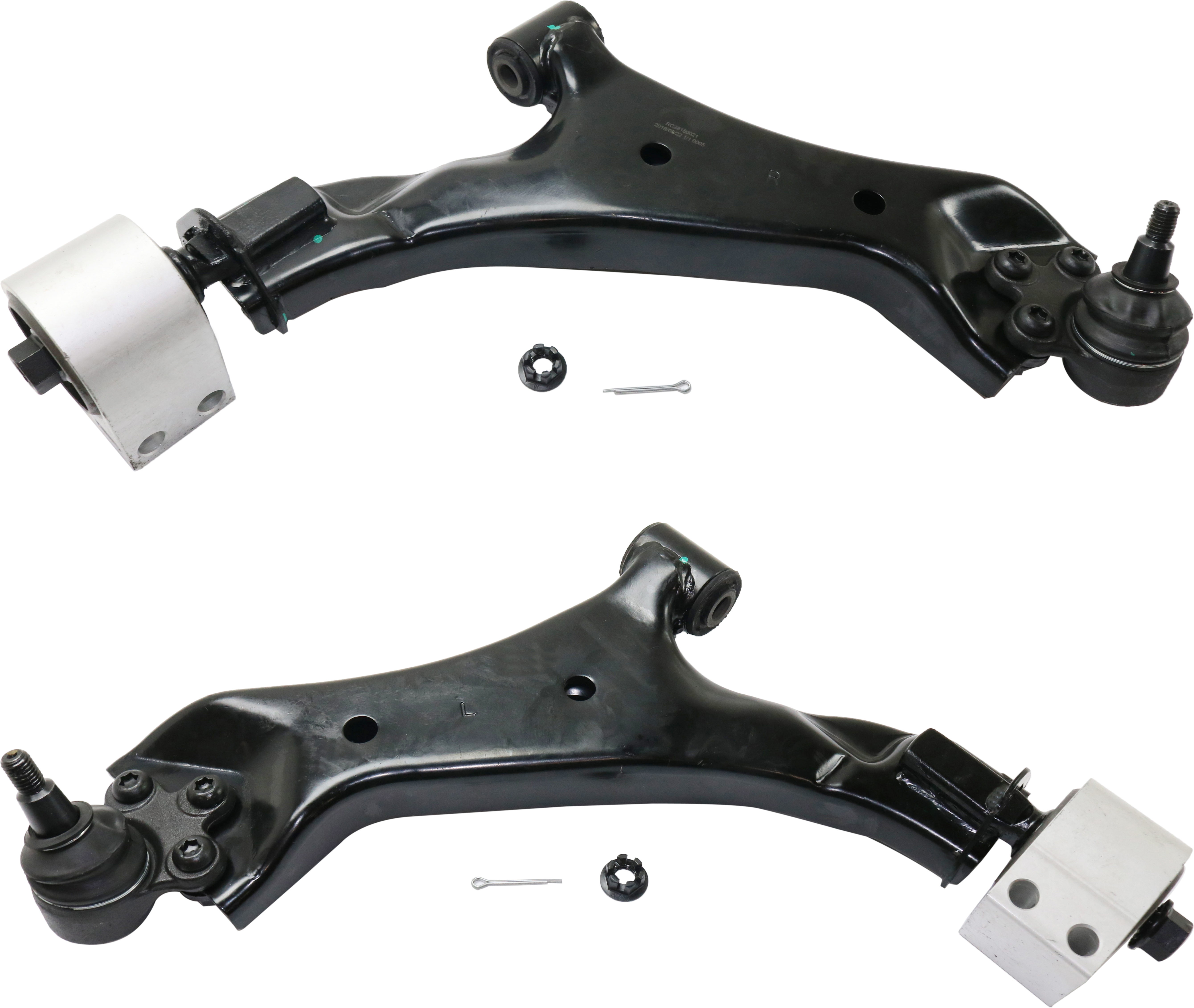 AM EQUINOX TERRAIN 10-17 CONTROL ARM Front RH and LH Lower with Ball Joint and Bushing SKU SET RC28150021 OEM 20945779-20945780