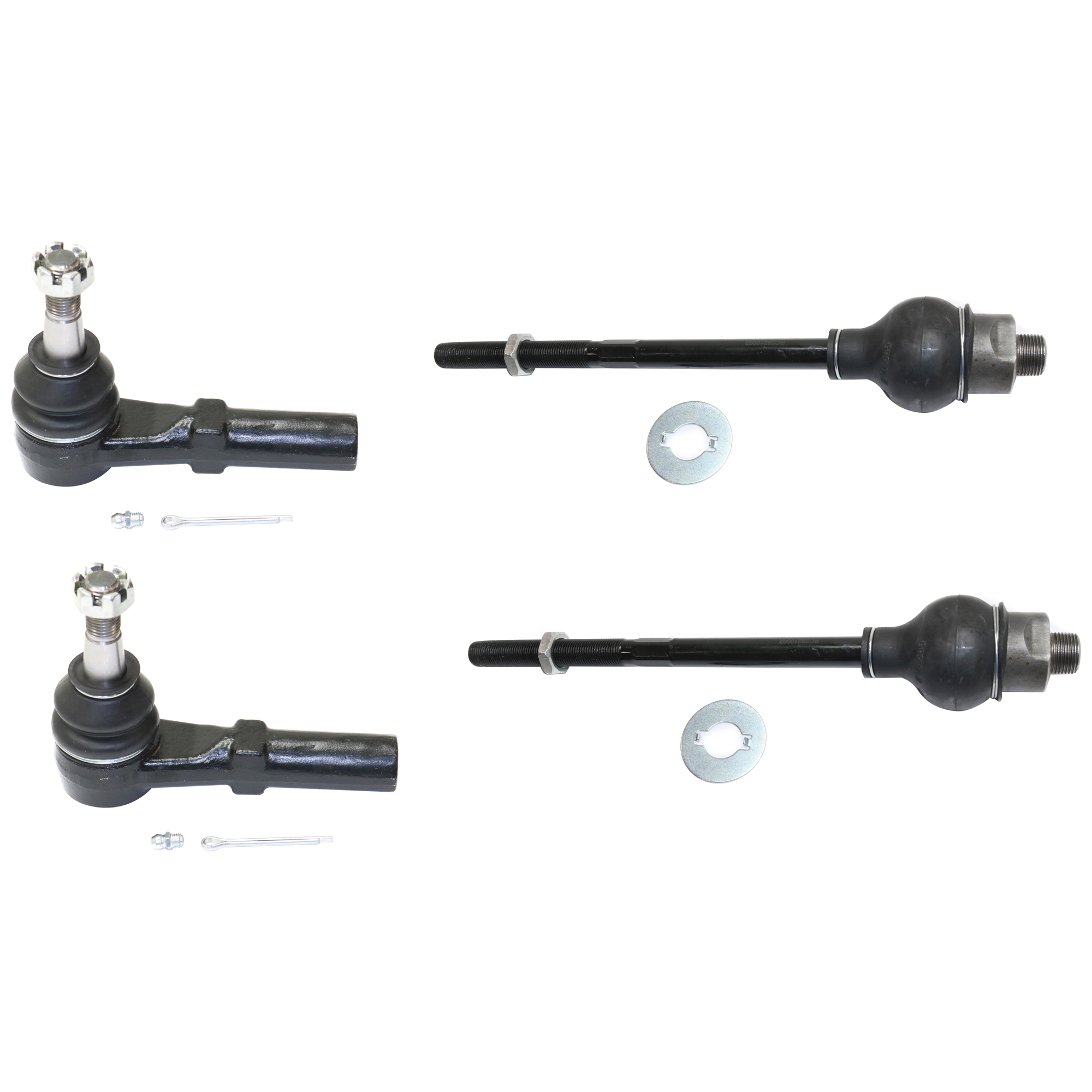 AM SILVERADO SIERRA 2500-3500 HD 11-21 FRONT TIE ROD RH AND LH Inner and Outer Set of 4 SKU SET RC28210002-4 OEM 1925670000000000