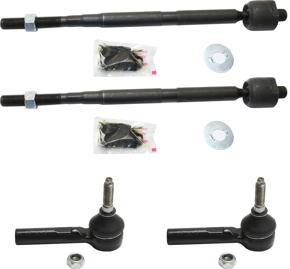 AM XL 7-07-09 EQUINOX TORRENT 08-09 FRONT TIE ROD END RH AND LH Inner and Outer SKU SET RC28210008-4 OEM 19149839-2693399-15140337-1522
