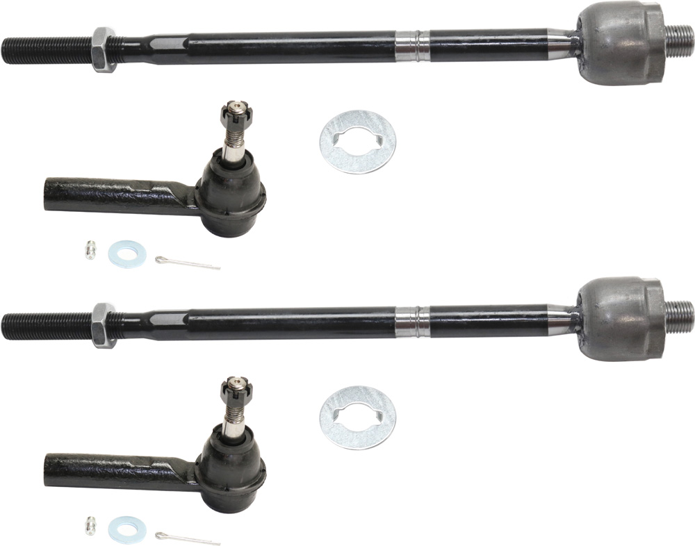 AM EQUINOX TERRAIN 10-17 FRONT TIE ROD END RH AND LH Inner and Outer SKU SET RC28210009-4 OEM 19207056-19207057