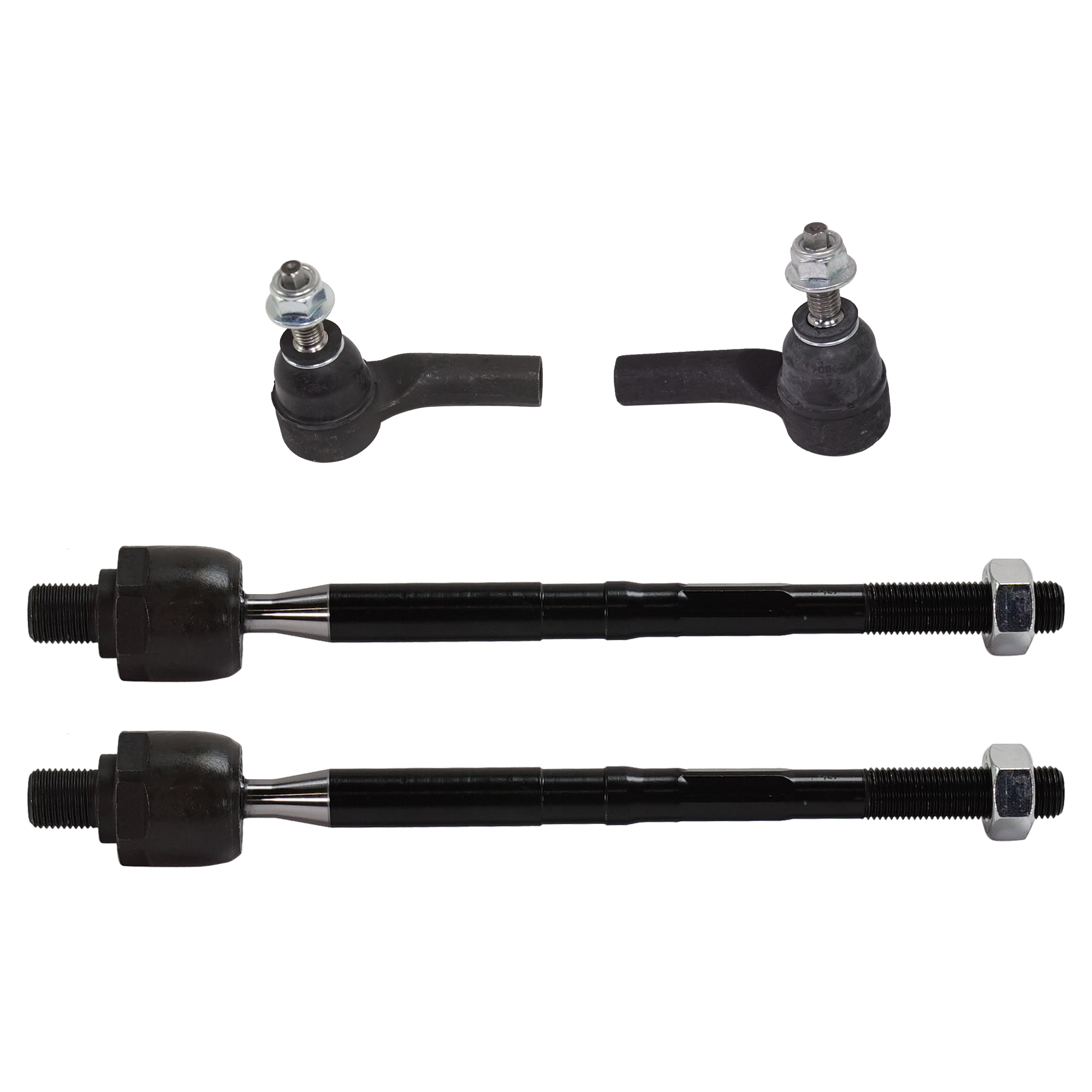 AM SPARK 16-21 FRONT TIE ROD RH AND LH Inner and Outer Set of 4 SKU SET RC28210036-4 OEM 953-715-389-537-153-000-000-000