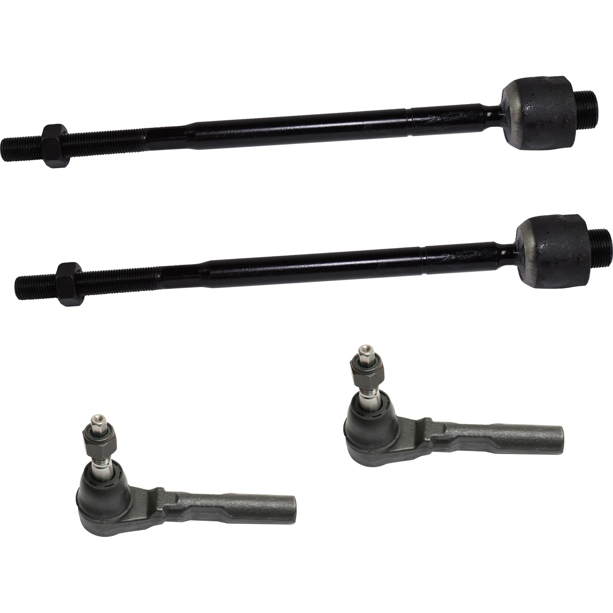 AM EXPRESS SAVANA VAN 03-14 FRONT TIE ROD RH AND LH Inner and Outer SKU SET RC28210094-4 OEM 26095475-2695580-4051162-19207