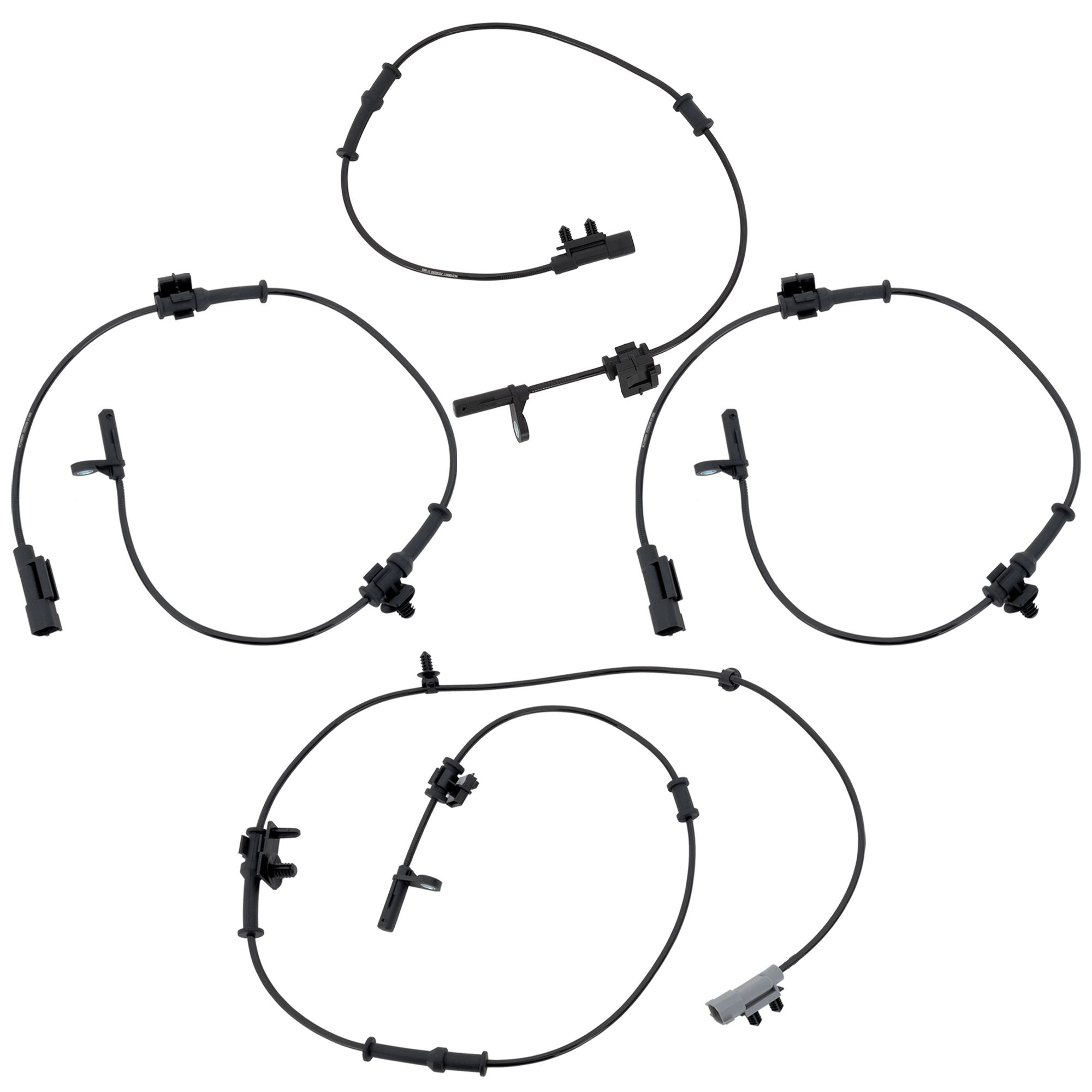AM 300-12-14 CHARGER 11-13 FRONT AND REAR ABS SPEED SENSOR RH AND LH Set of 4 SKU SET RC31080077 A OEM 72226-532764-2ABS2734-4779644A