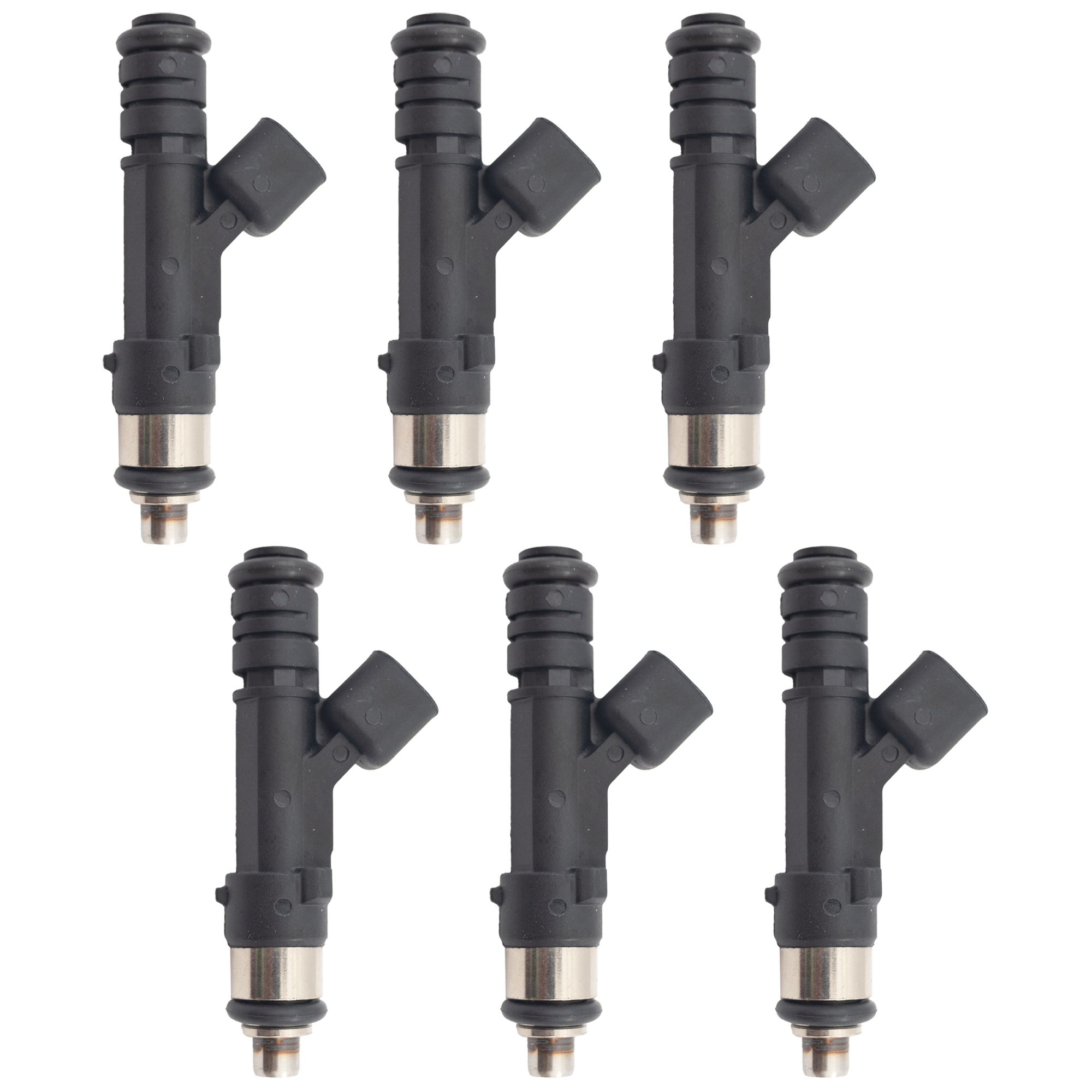 AM WRANGLER 07-11 GRAND CARAVAN 08-10 FUEL INJECTOR 2 Male Blade Terminal Top Feed System Type Set of 6 SKU SET RC31430016-6 OEM 4861667AA 7B0906031 RL861667AA