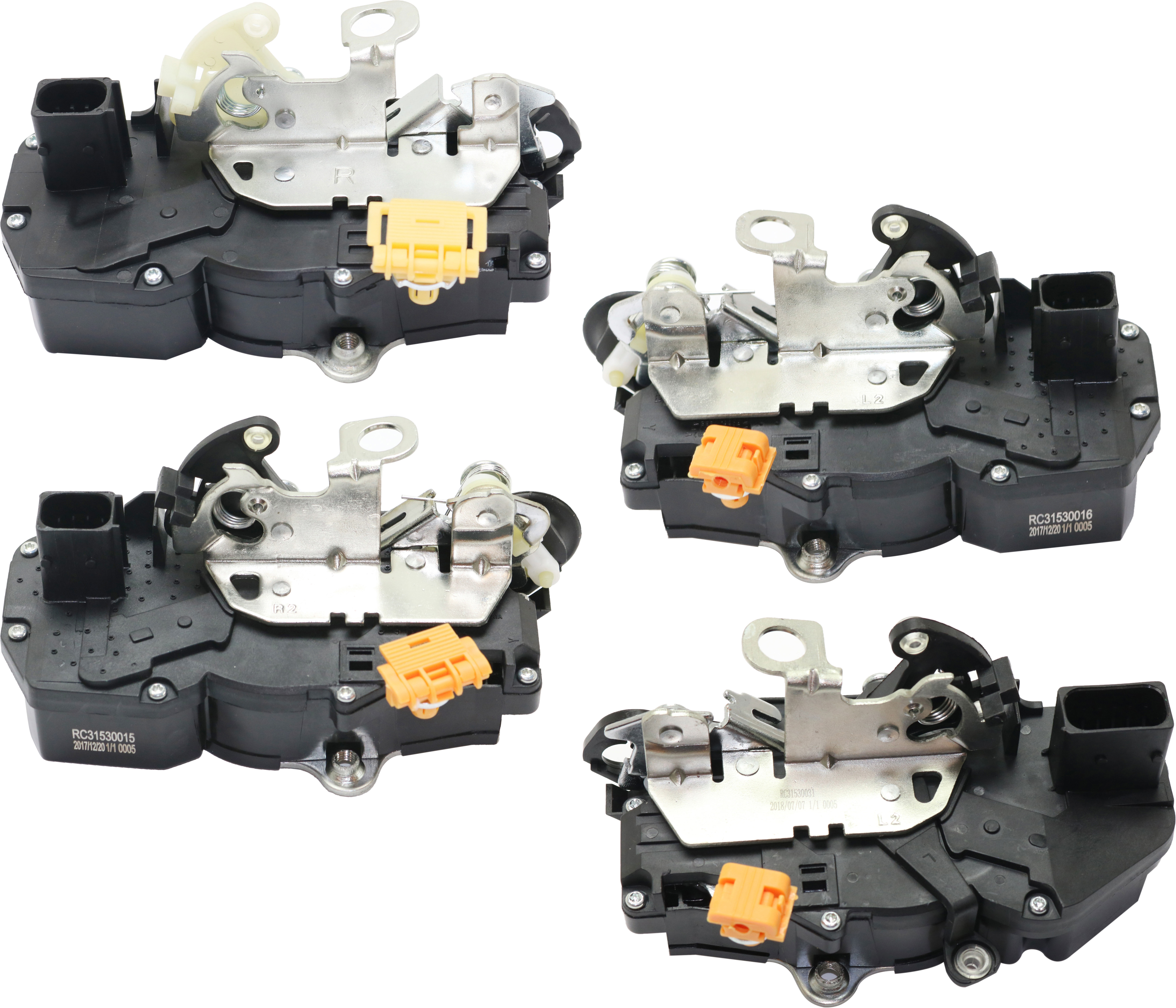 AM SUBURBAN 1500-2500-08-09 FRONT AND REAR DOOR LOCK ACTUATOR RH AND LH SKU SET RC31530015-4 OEM 258-763-862-587-638-000-000-000-000