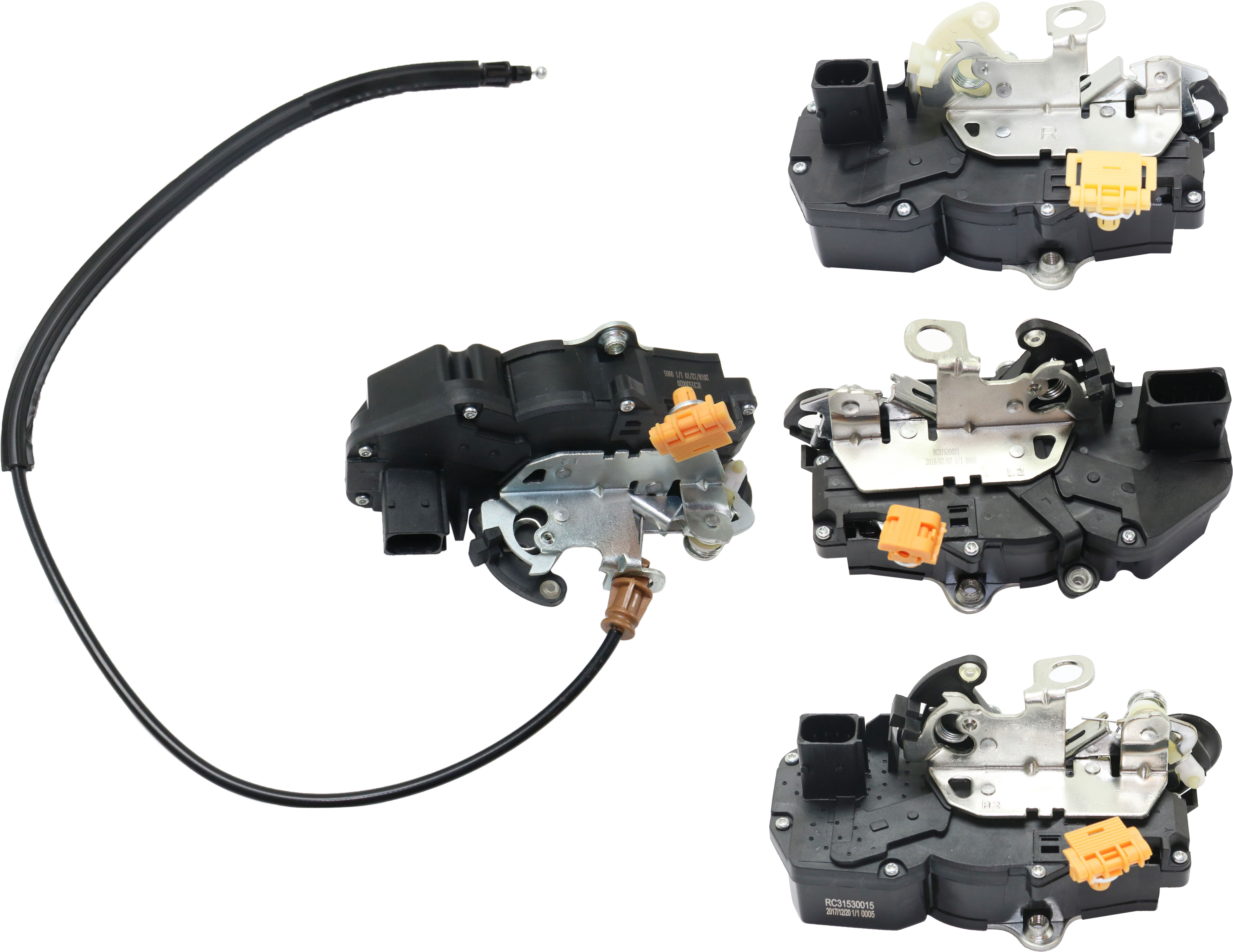 AM ESCALADE ESV 08-09 SUBURBAN 1500-2500-08-09 FRONT AND REAR DOOR LOCK ACTUATOR RH AND LH SKU SET RC31530031-4 OEM 258-763-862-587-638-000-000-000-000