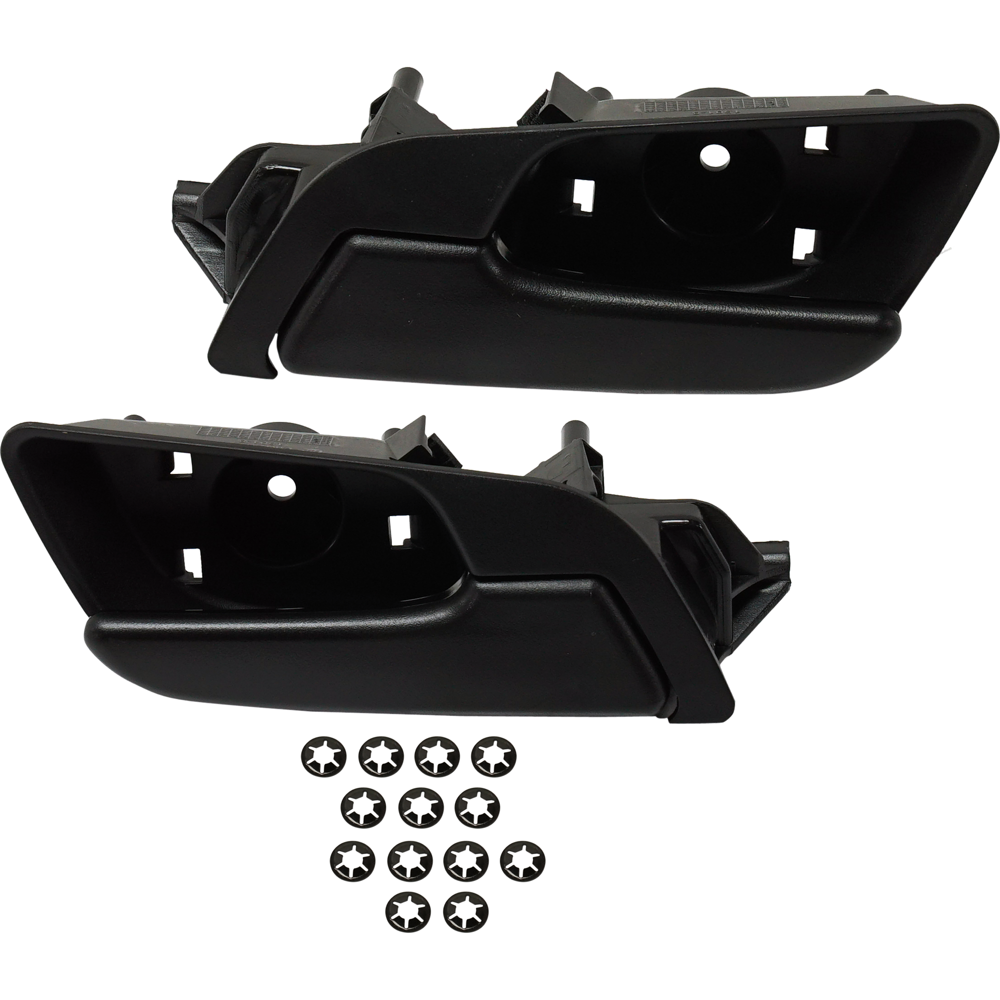 AM TERRAIN 10-17 IMPLA 14-20 FRONT INTERIOR DOOR HANDLE RH AND LH Textured Black Lever Textured Black Housing =REAR SKU SET RC46210009A OEM 22933995-22853824