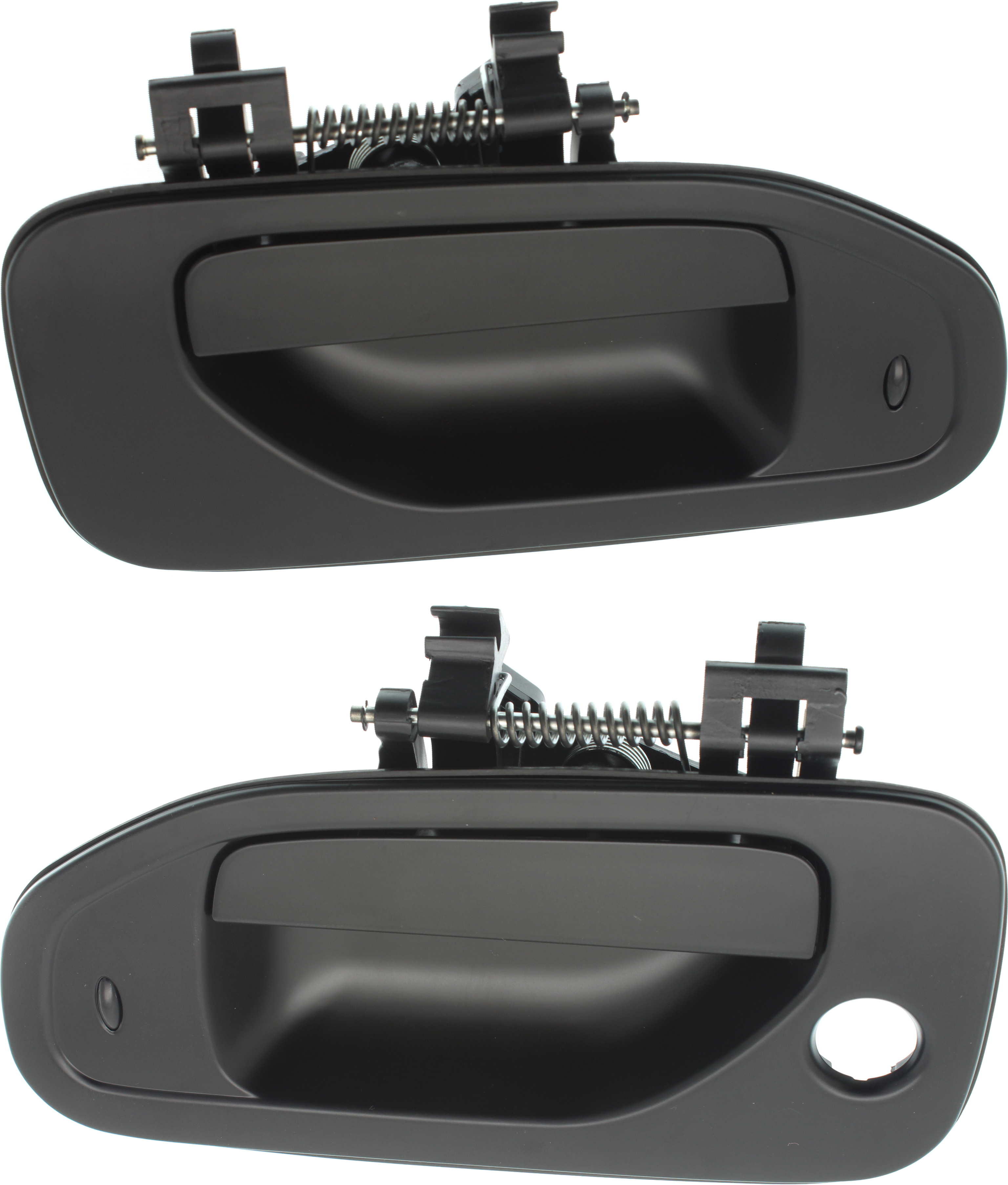 AM CITY EXPRESS 15-18 NV200-13-21 FRONT EXTERIOR DOOR HANDLE RH AND LH Primed Black LH w Keyhole w Appearance Pkg SKU SET RC46210023K OEM 19317380-19317383