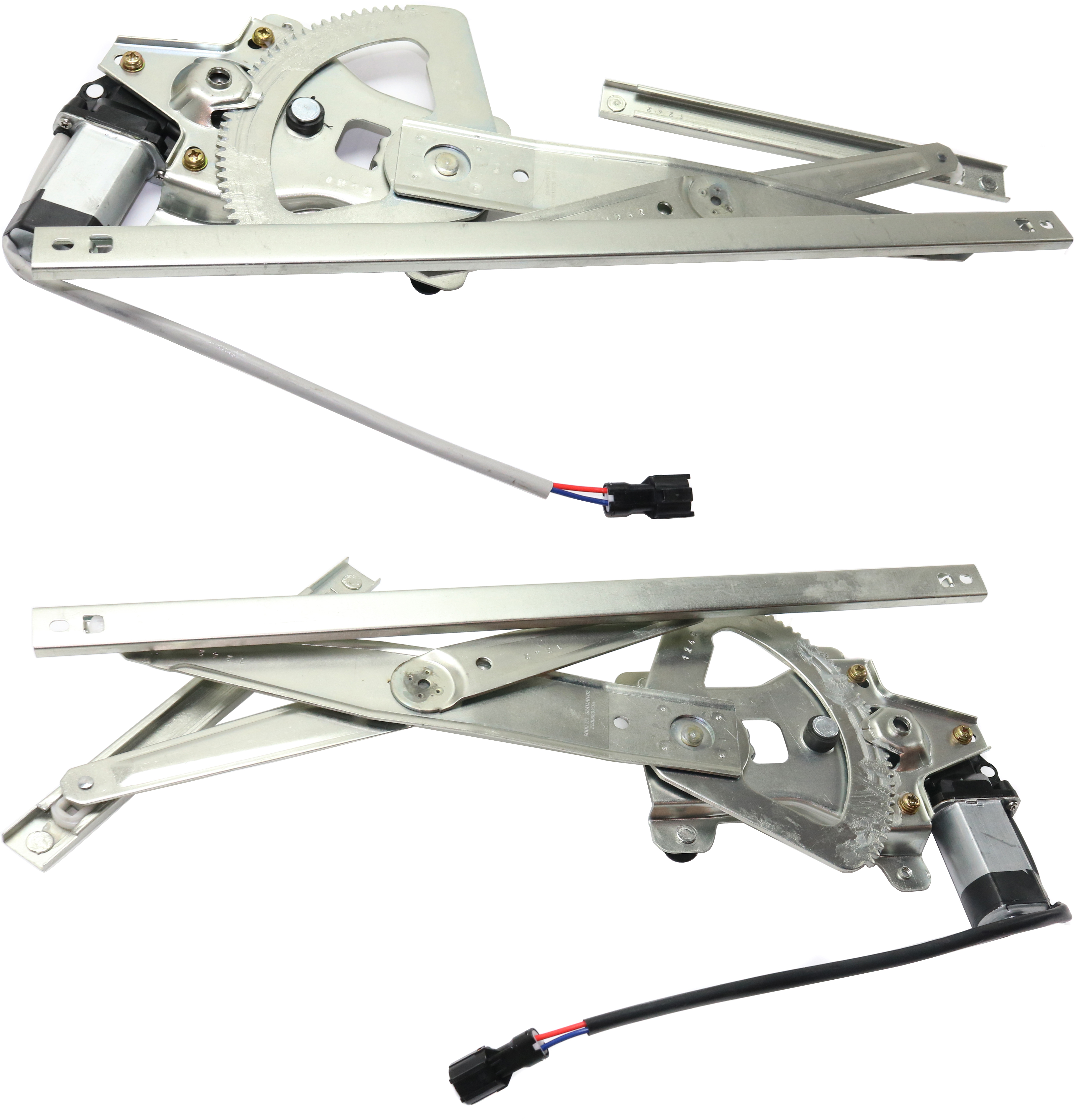 AM AVEO 04-11 FRONT WINDOW REGULATOR RH AND LH Power w Motor Hatchback Sedan SKU SET RC46290011 Partslink GM1350180 GM1351180 OEM 95015329 PFM 96870316-95015330