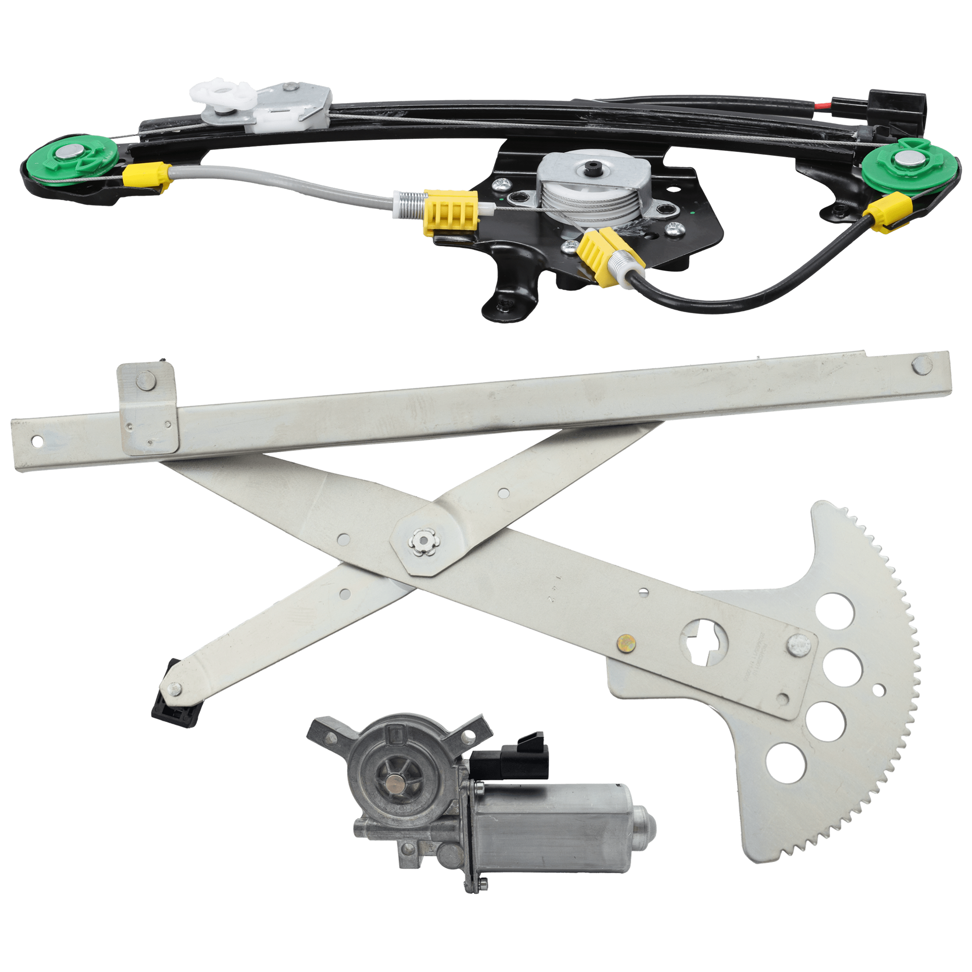 AM MALIBU 97-03 CLASSIC 04-05 FRONT AND REAR WINDOW REGULATOR LH Power w Motor SKU SET RC46290110 Partslink GM1350219 GM1550127 OEM 15223280 PFM 22723561 PFM