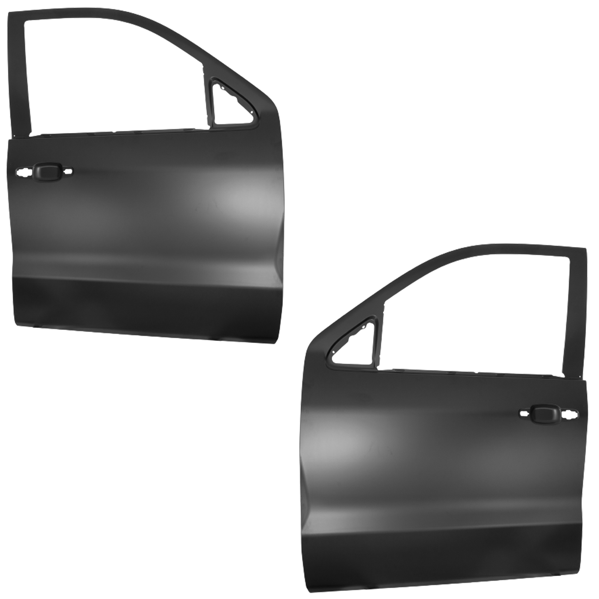 AM SIERRA 2500 HD SILVERADO 2500 HD 15-19 FRONT DOOR PANEL RH AND LH Outer Steel SKU SET RC46840001 Partslink GM1301218 GM1300218 OEM 23104633-23104632