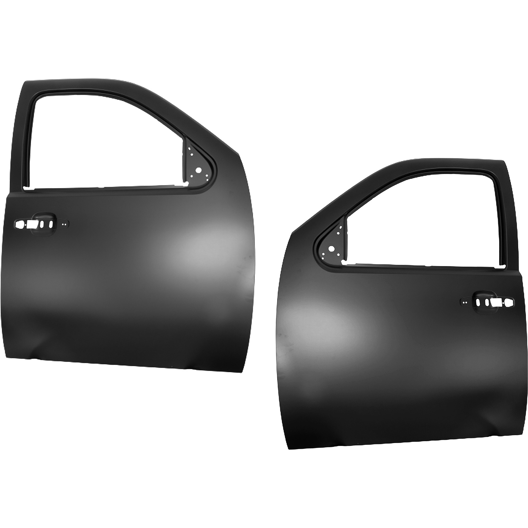 AM SILVERADO 2500-3500-07-14 AVALANCHE ESCALADE 07-13 FRONT DOOR PANEL RH AND LH Outer Steel CAPA SKU SET RC46840003Q Partslink GM1301219C GM1300219C OEM 20840672-20840671