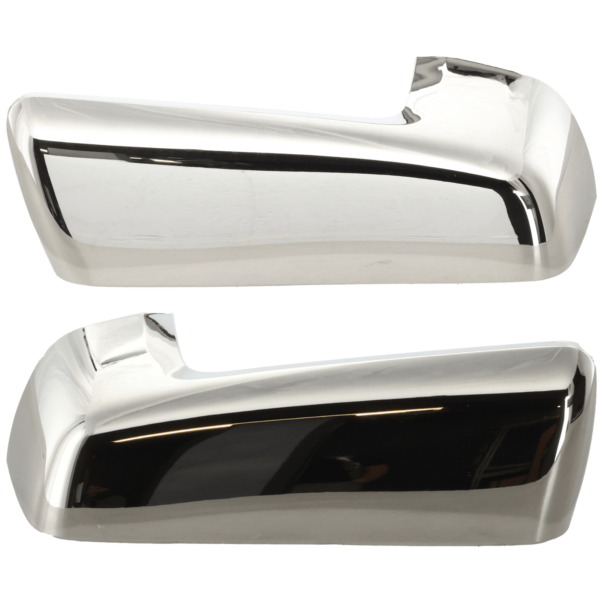AM SILVERADO 1500 SIERRA 1500-19-24 MIRROR COVER RH AND LH Non Towing Chrome Includes 22-22-1500 LD 1500 Limited Crew Cab Extended Cab SKU SET RC47170001 Partslink GM1326120 GM1327120 OEM 84732161-84732162